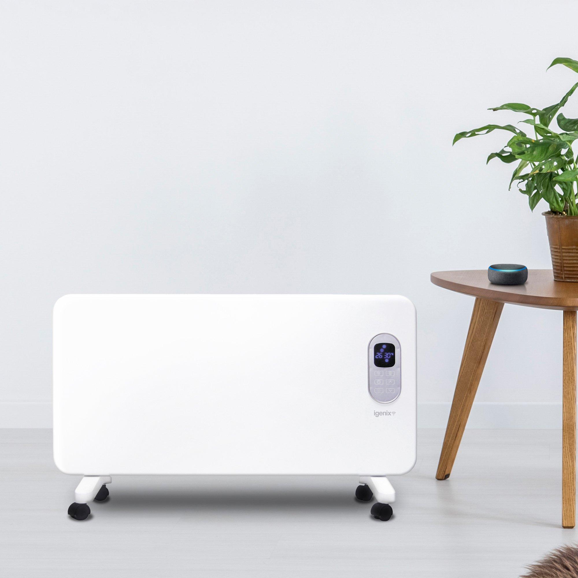 White - Igenix - IG9520WIFI 2000W Wi-Fi Enabled Panel Heater with A - 4