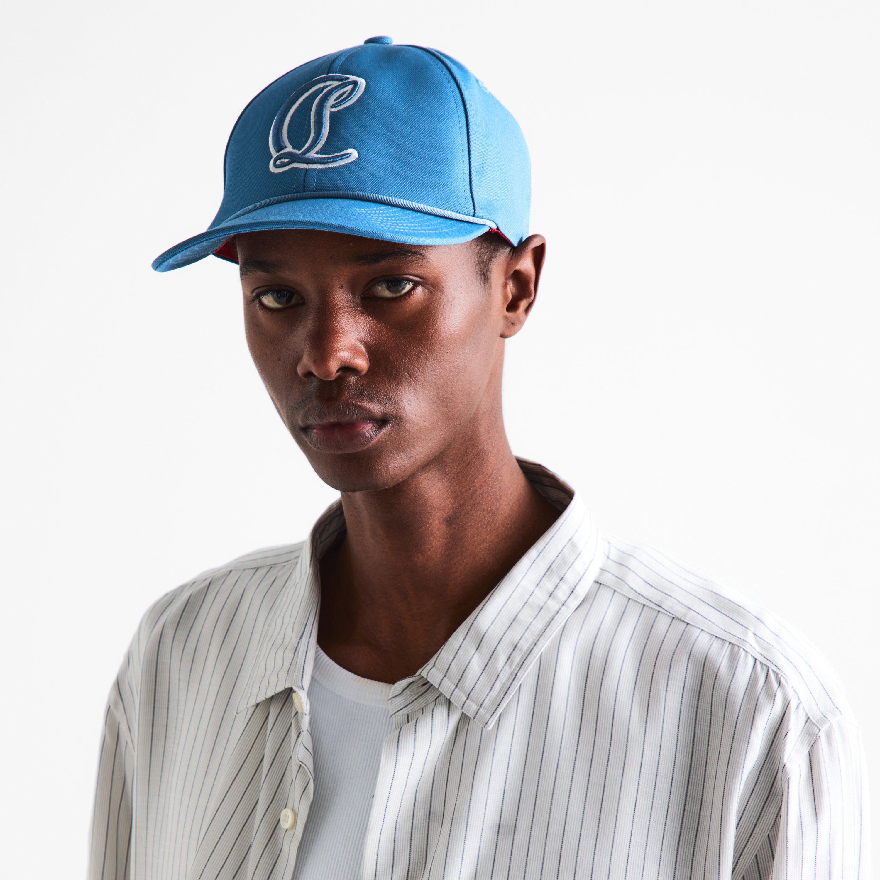 Ceruleo - Christian Louboutin - Men's Chr Moncrest Baseball Cap - 3