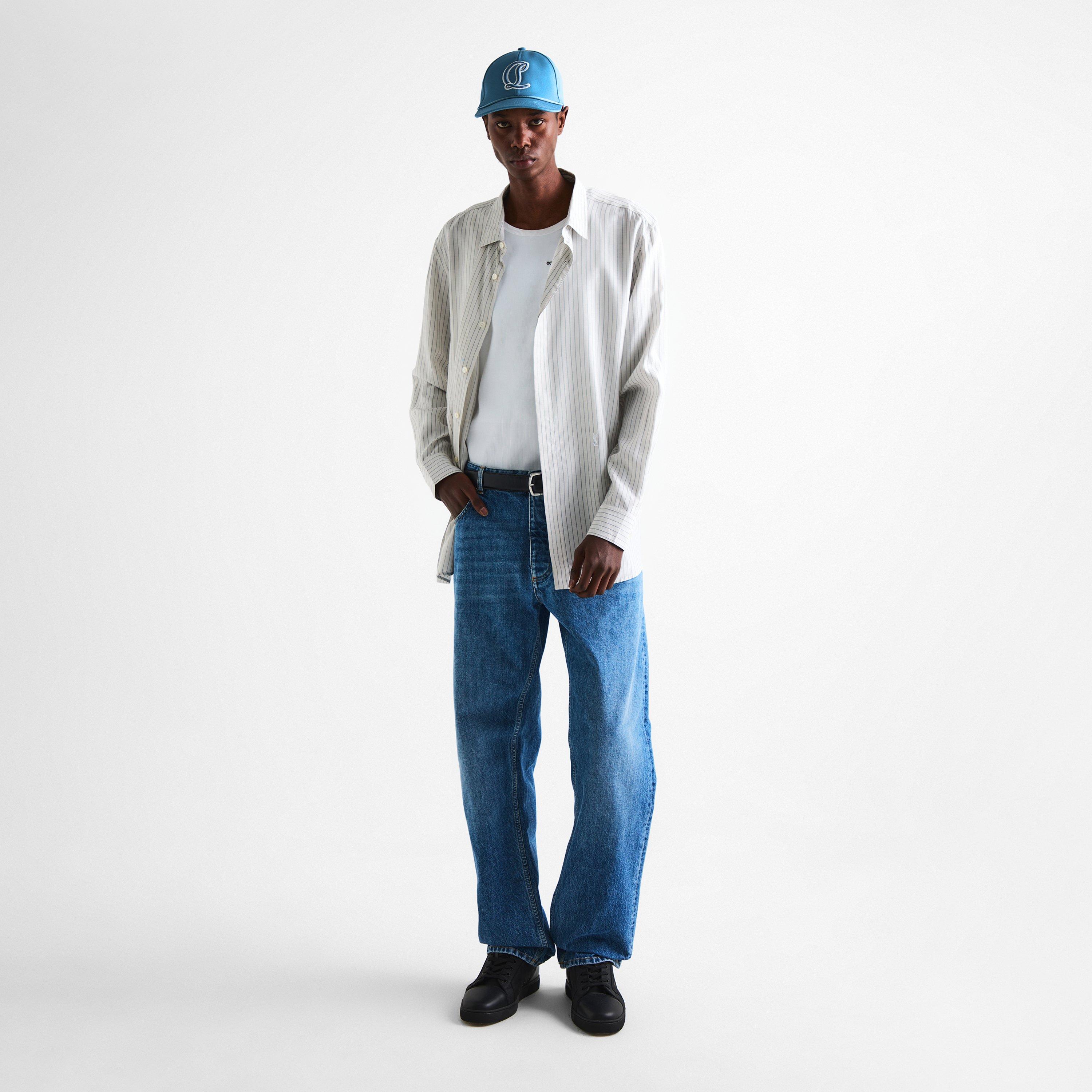 Ceruleo - Christian Louboutin - Men's Chr Moncrest Baseball Cap - 5