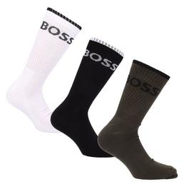 Boss 6 Pack of Ribbed Short Socks