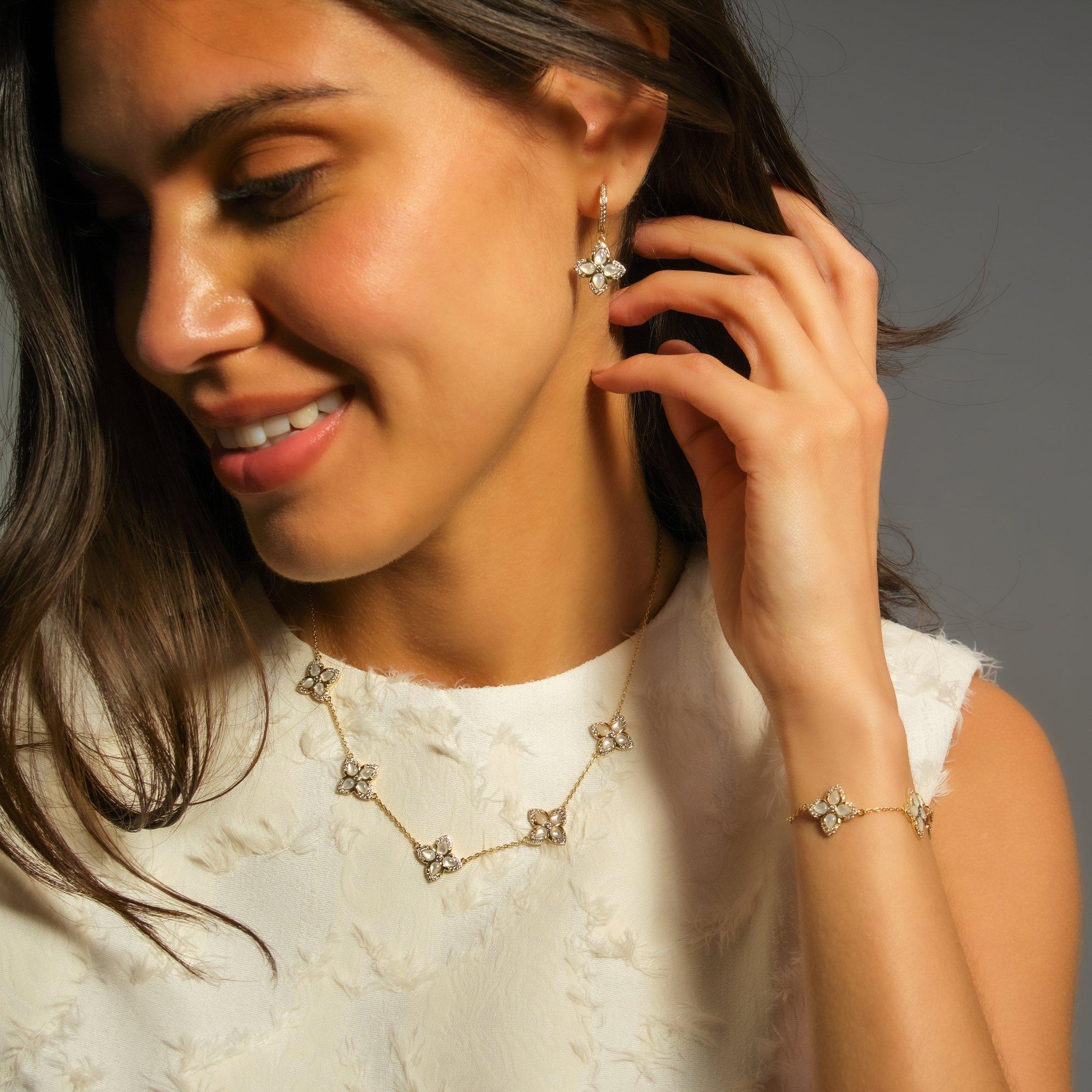 Gold - Jon Richard - 14K Gold Plated Mother of Pearl Clover Necklace - 2