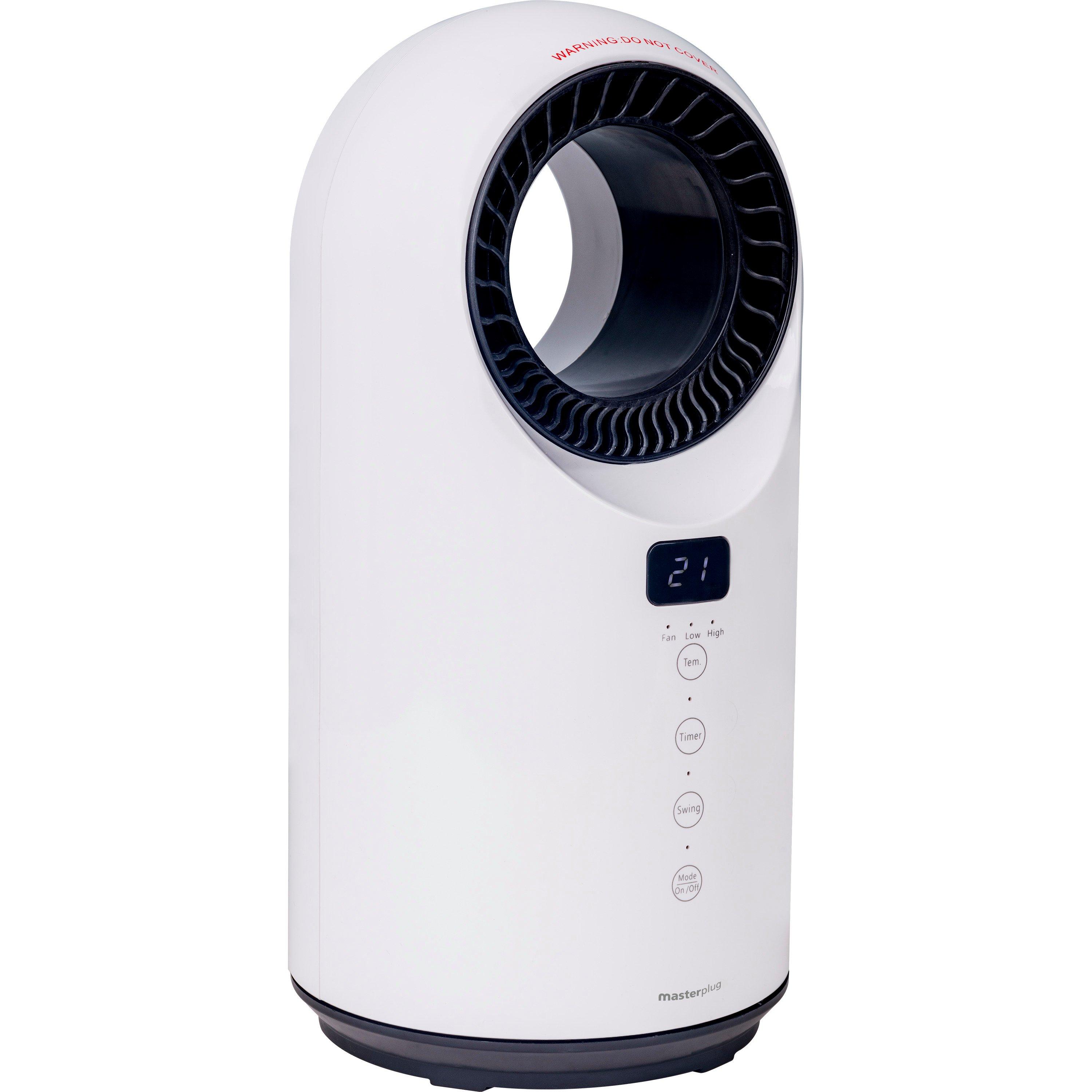 White - Masterplug - BREEZE SMARTENERGY BLADELESS HEATER & FAN 1500W WH - 1