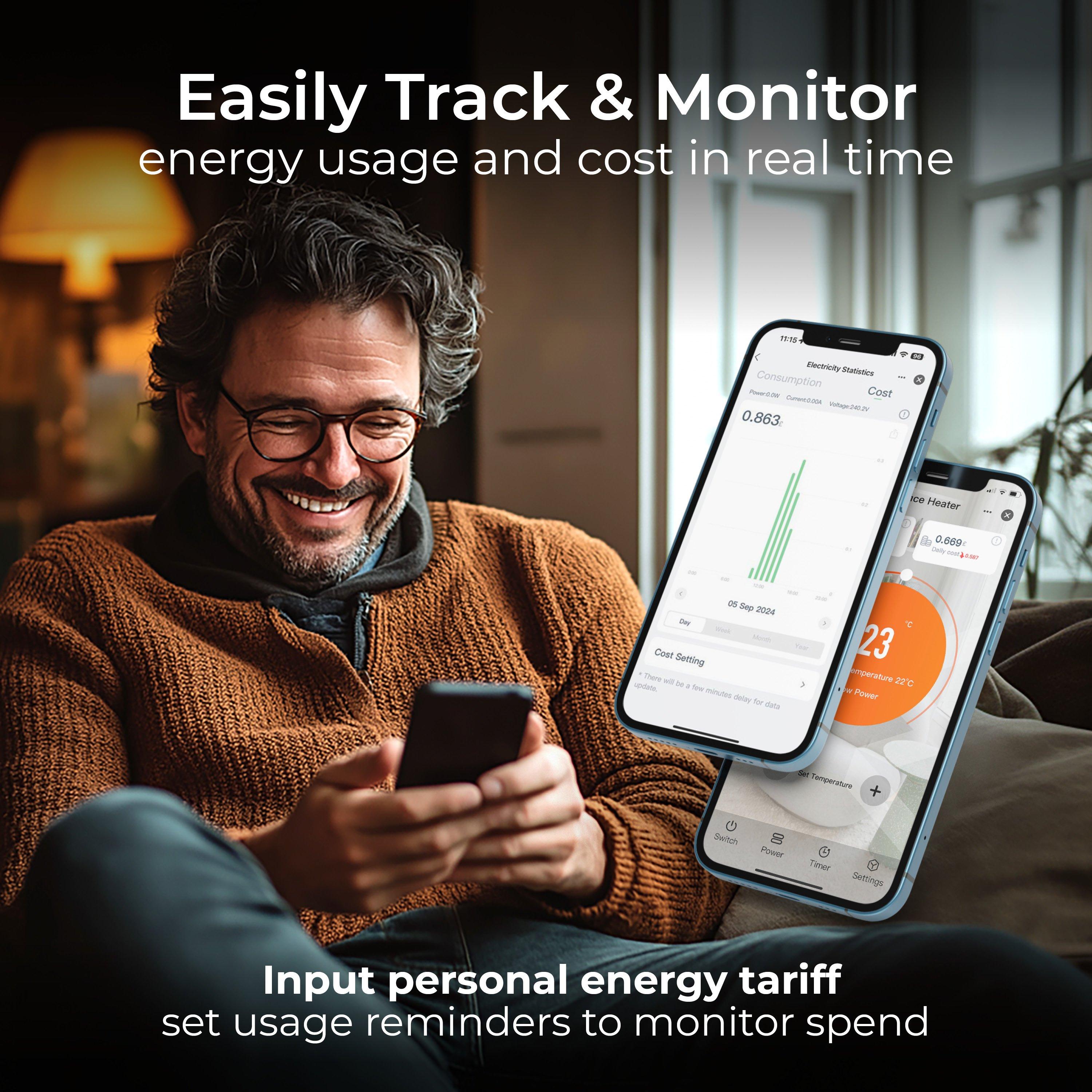 White - Masterplug - BREEZE SMARTENERGY BLADELESS HEATER & FAN 1500W WH - 3