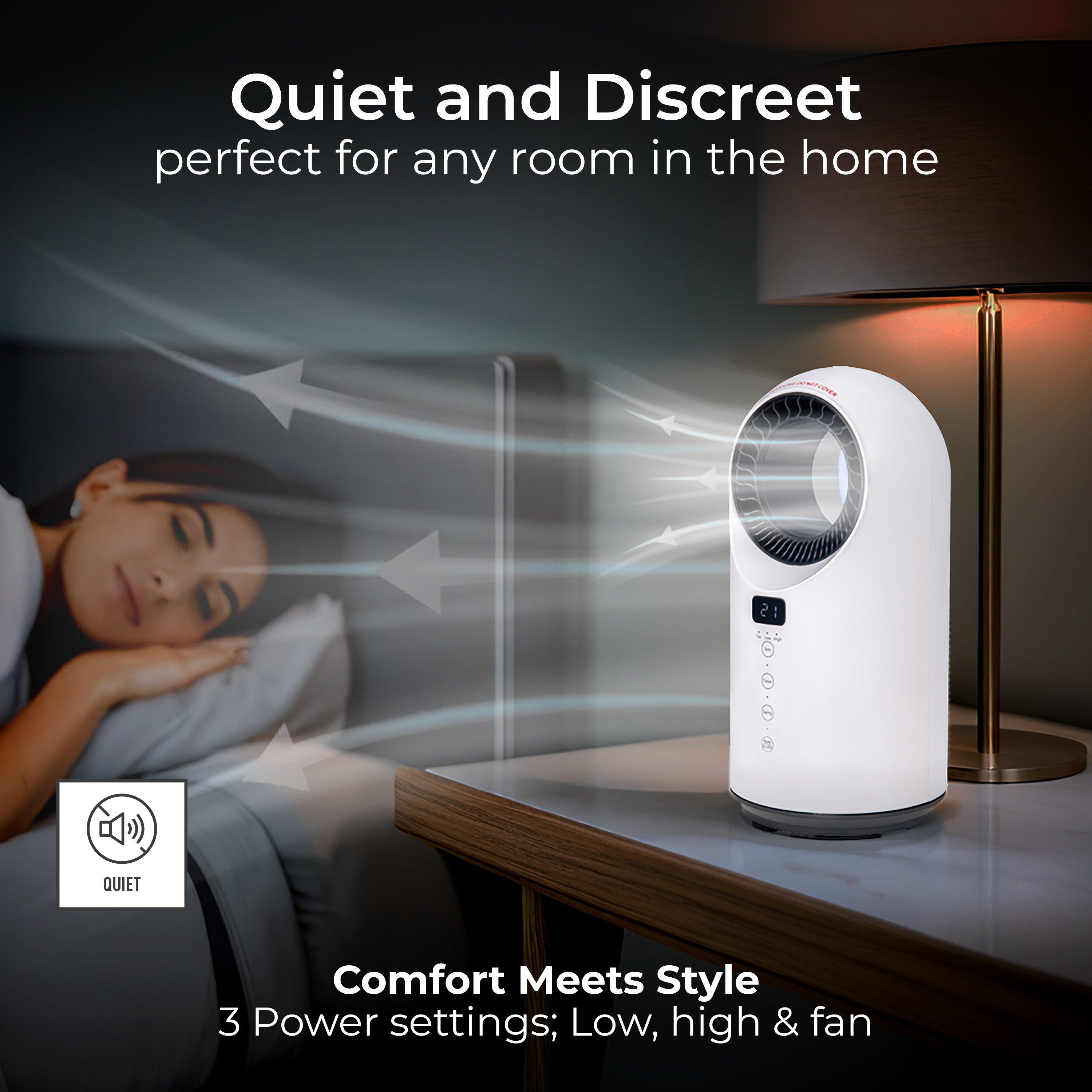 White - Masterplug - BREEZE SMARTENERGY BLADELESS HEATER & FAN 1500W WH - 5