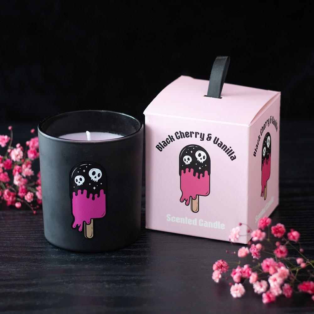 Black - Something Different - Black Cherry & Vanilla Scented Candle - 1
