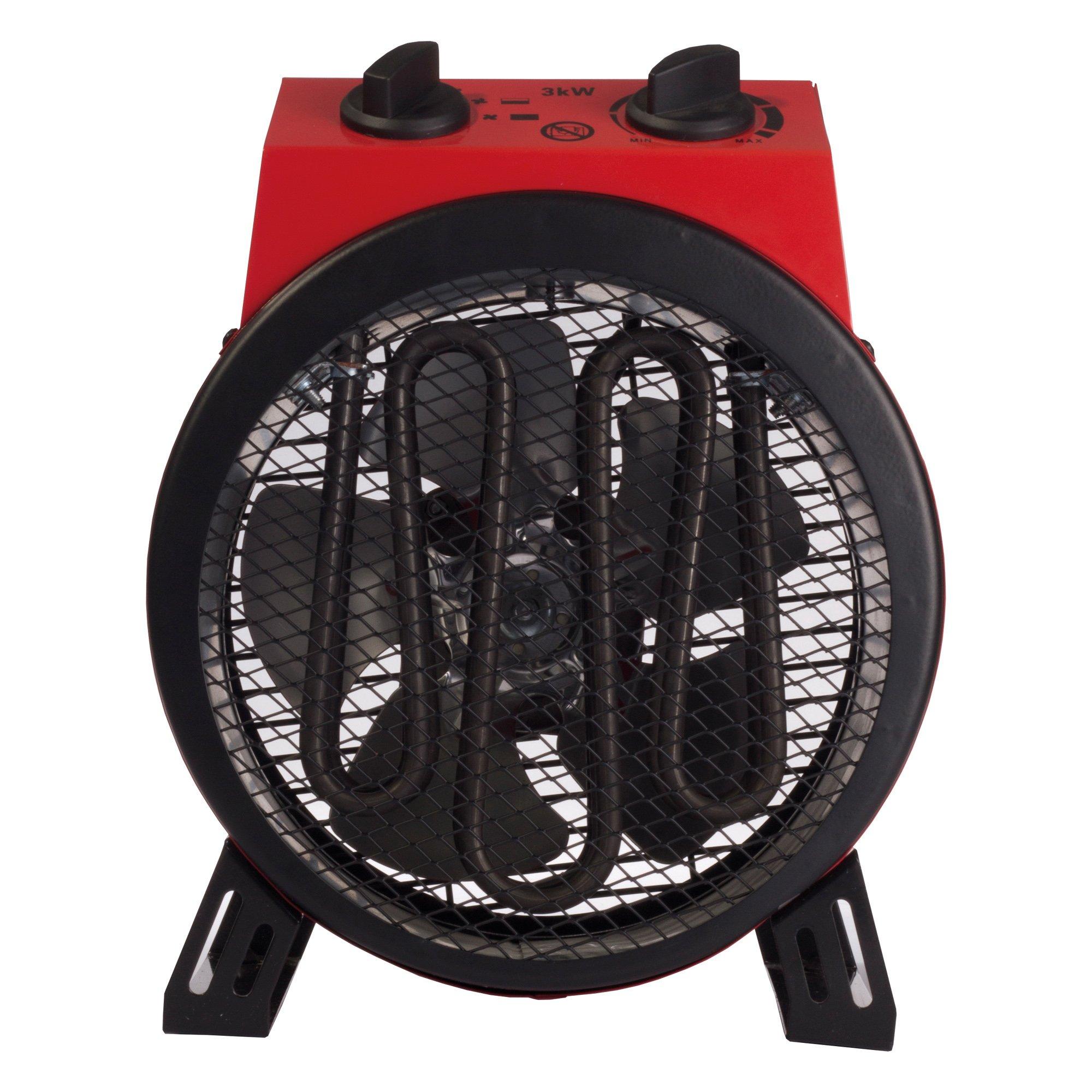 Red - Igenix - IG9301 3kW Drum Fan Heater - 3