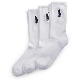 Ralph Lauren Polo Ralph Lauren 3 Pack Big Polo Pony Crew Sock