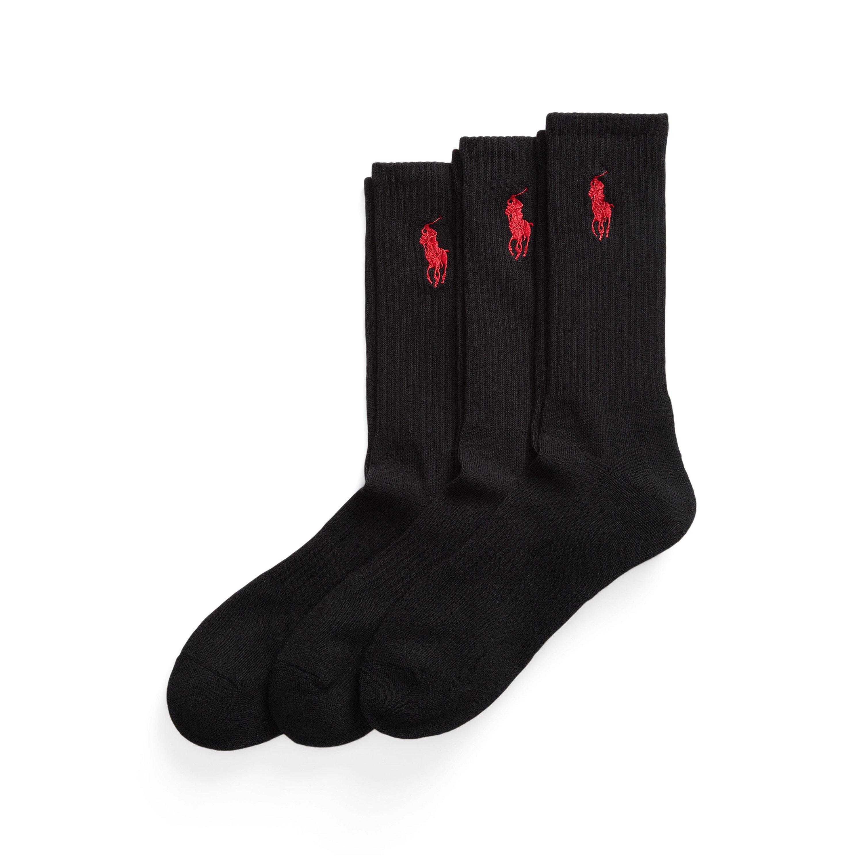 Polo Black - Polo Ralph Lauren - Men's 3 Pack Crew Socks - 1