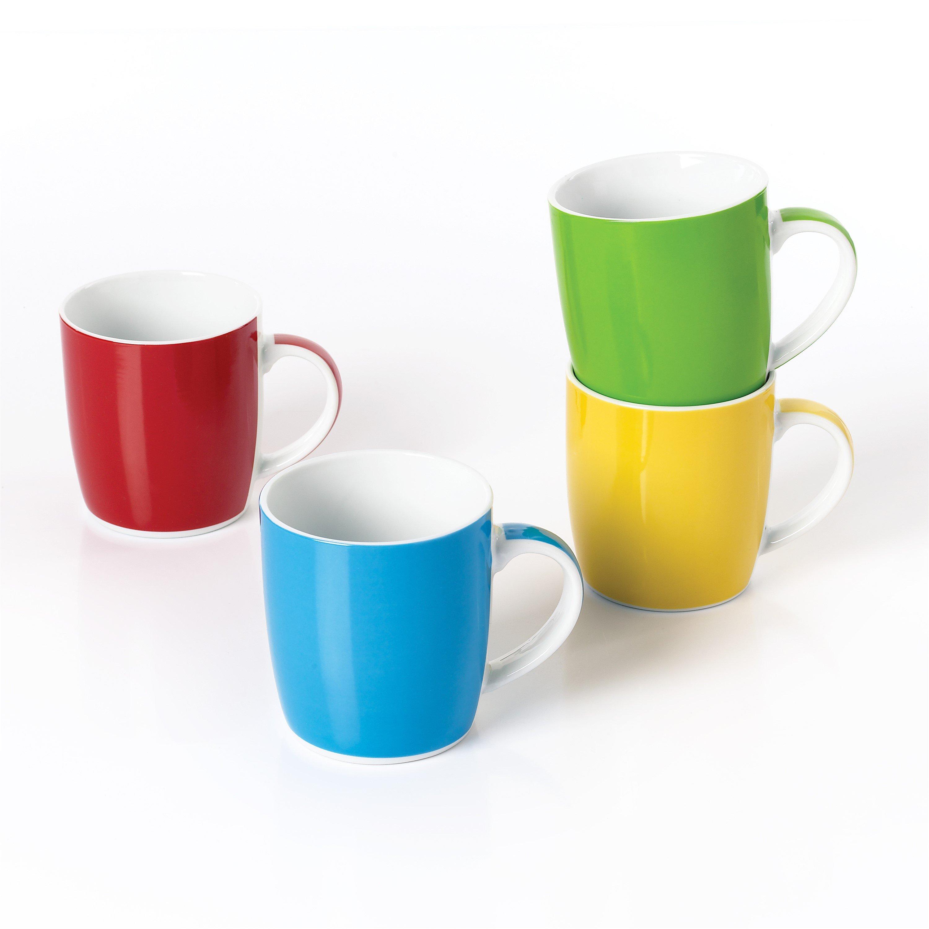 Multi - Waterside - 4PC Colour Band Mug Set - 1