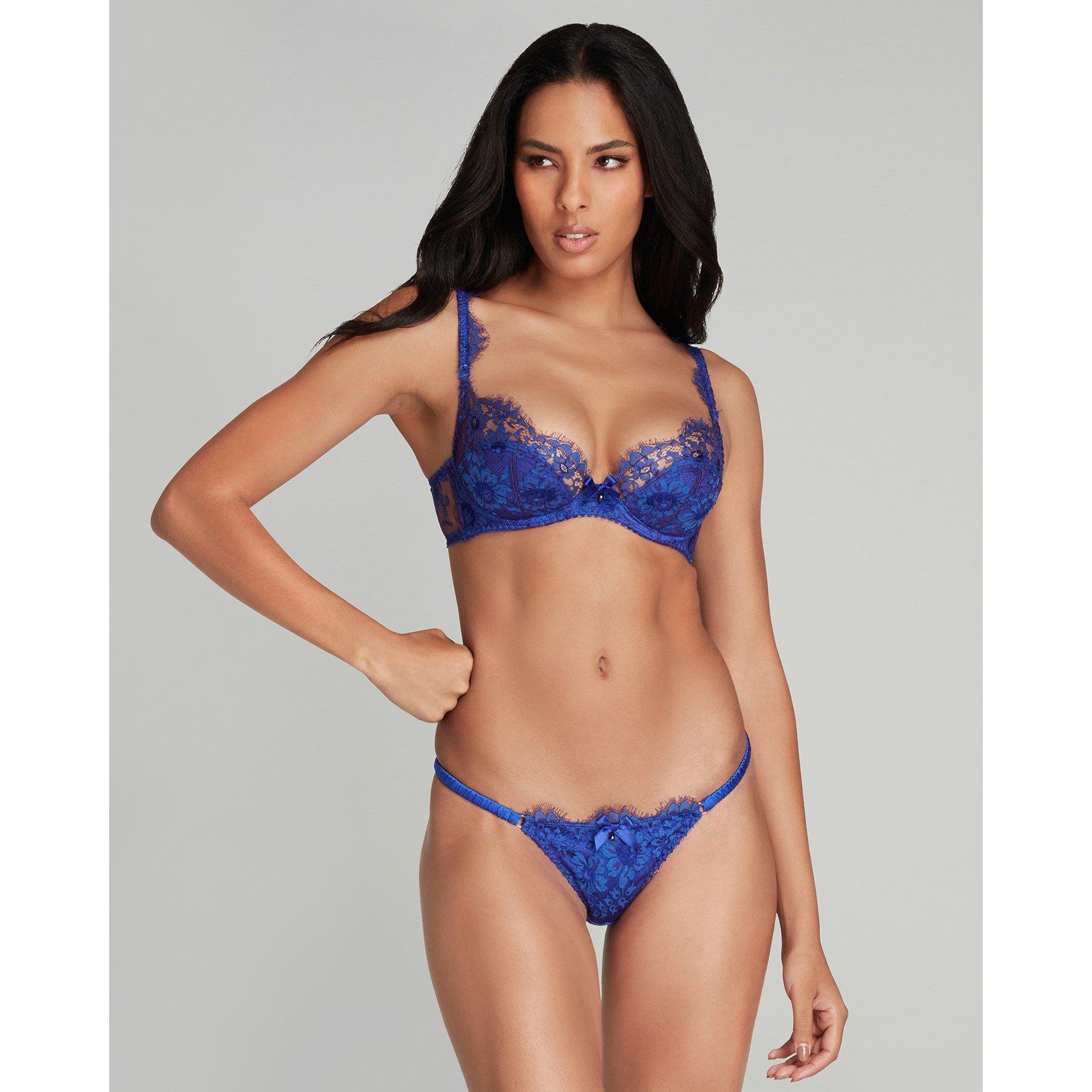 Cobalt - Agent Provocateur - CARLINE Plunge Underwired Bra - 2