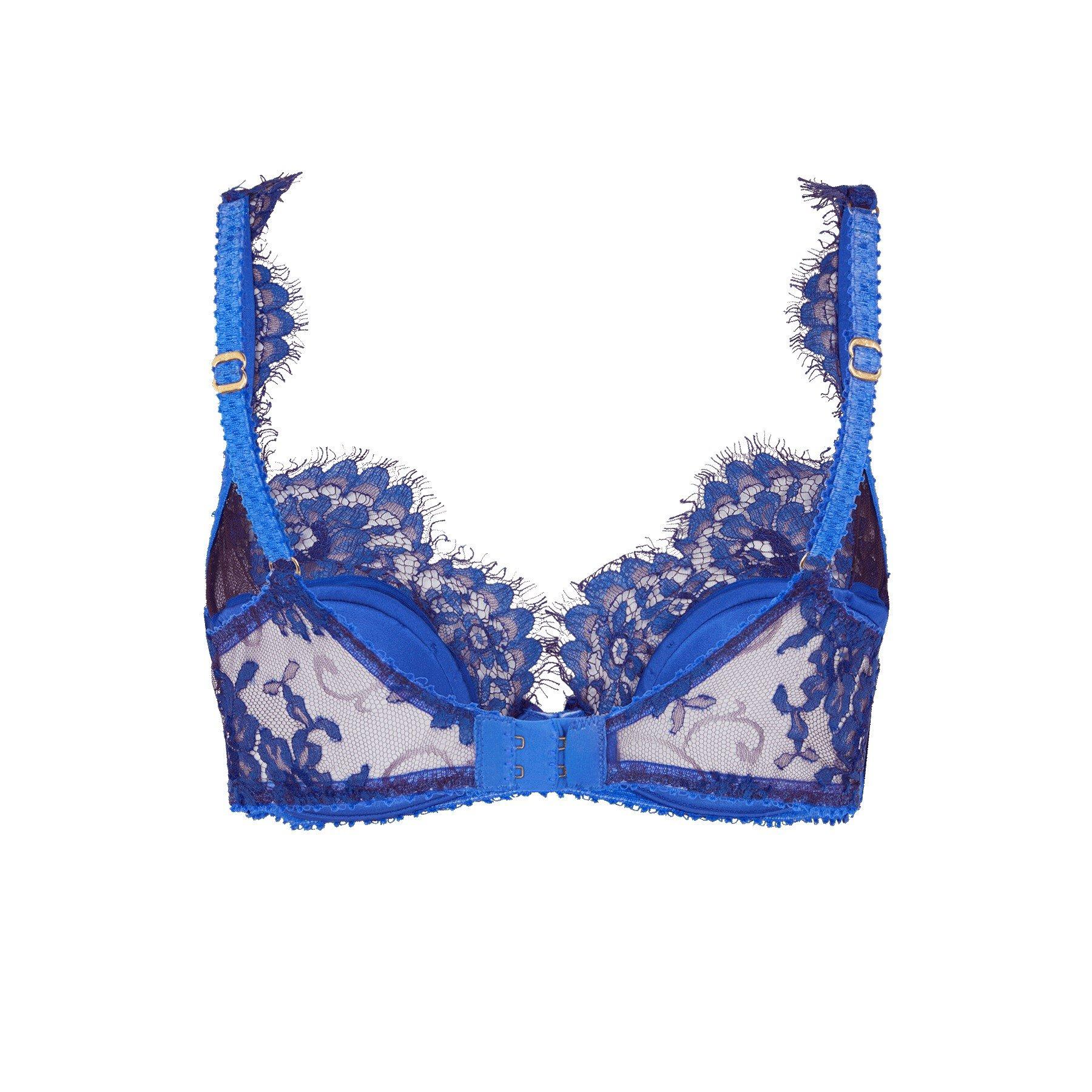 Cobalt - Agent Provocateur - CARLINE Plunge Underwired Bra - 4