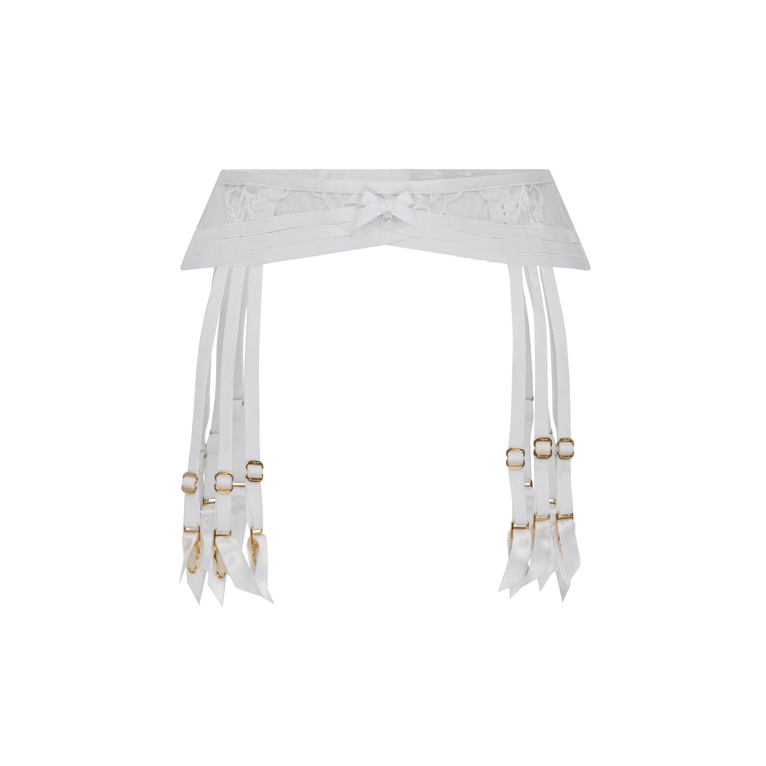Agent Provocateur DIONI Suspender - White/White - Size 5