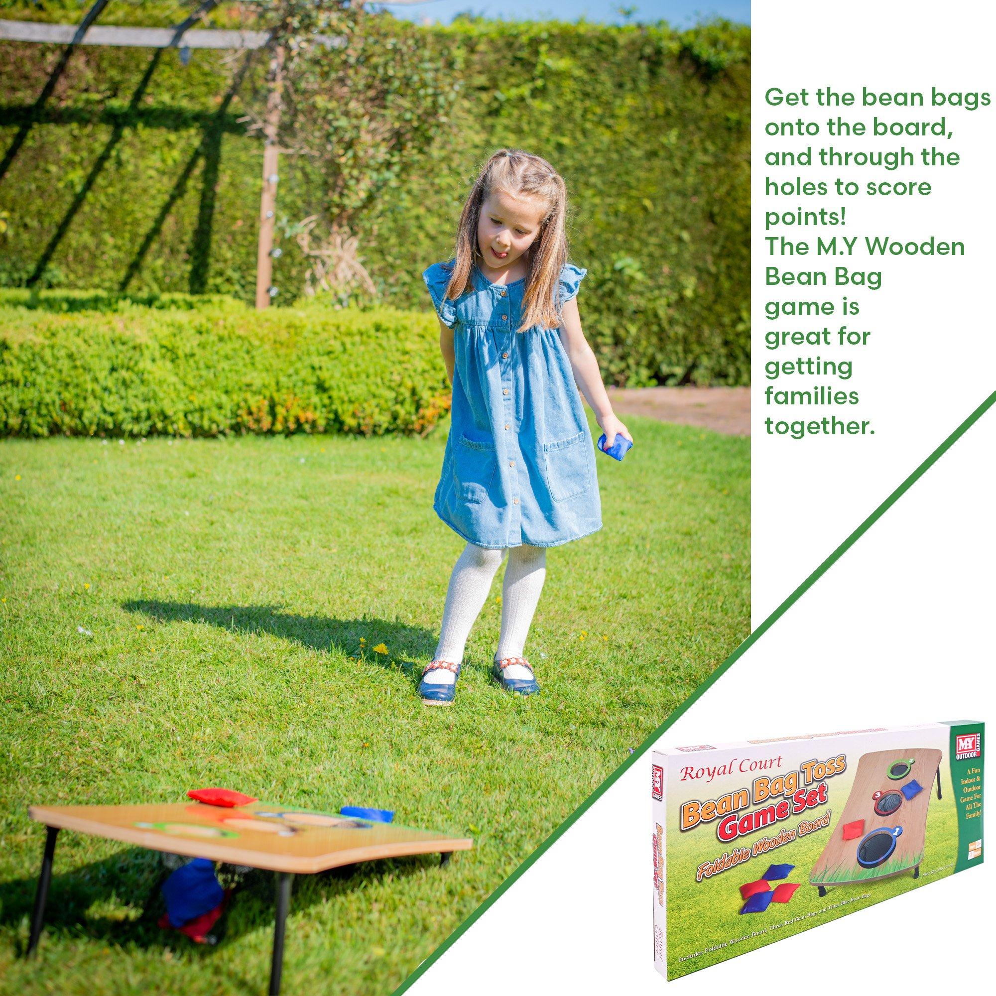 Multi Colour - Kandytoys - WOODEN FOLDABLE TOSS BAG THROW GAME - 4