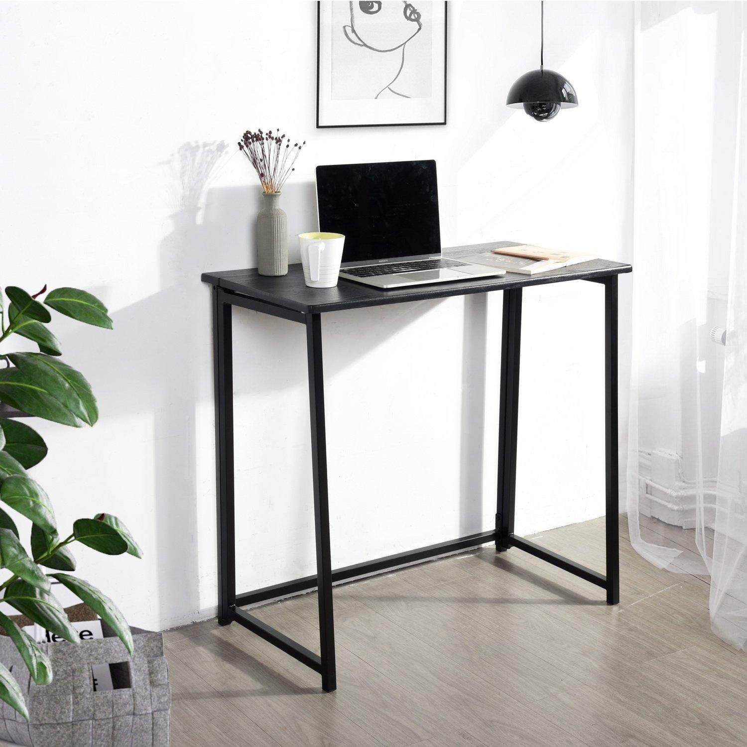 Black - Urban Meuble - Foldable Desk with Metal Frame - 1