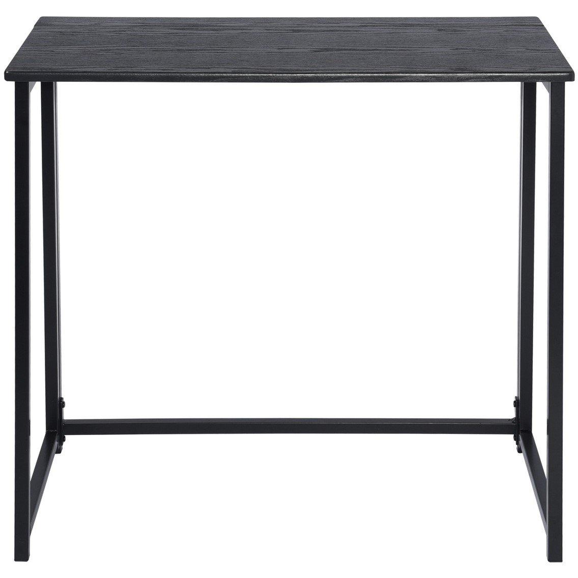 Black - Urban Meuble - Foldable Desk with Metal Frame - 2