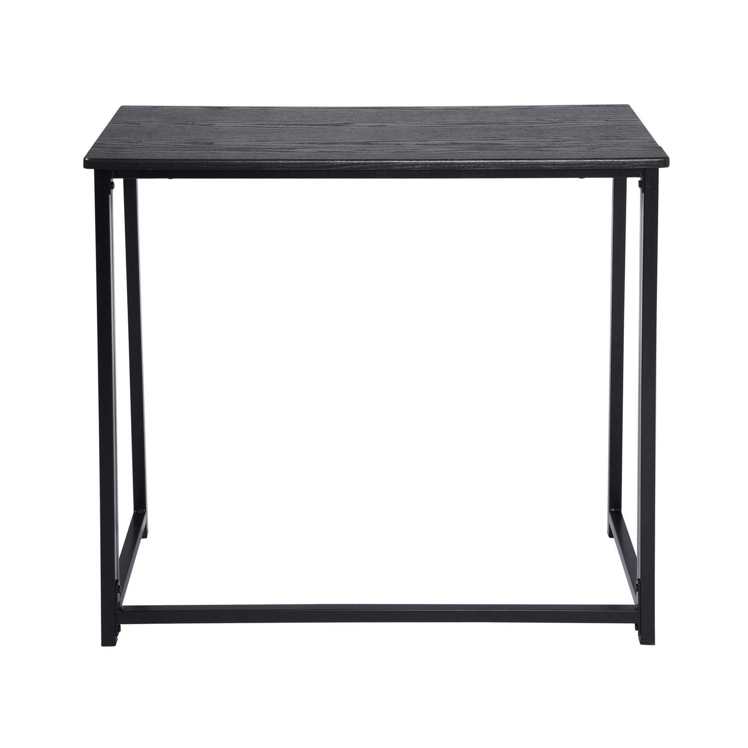 Black - Urban Meuble - Foldable Desk with Metal Frame - 4