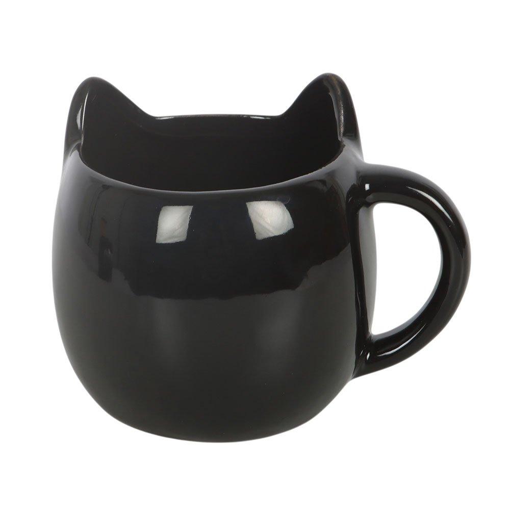 Black - Something Different - Magick Black Cat Face Mug - 4