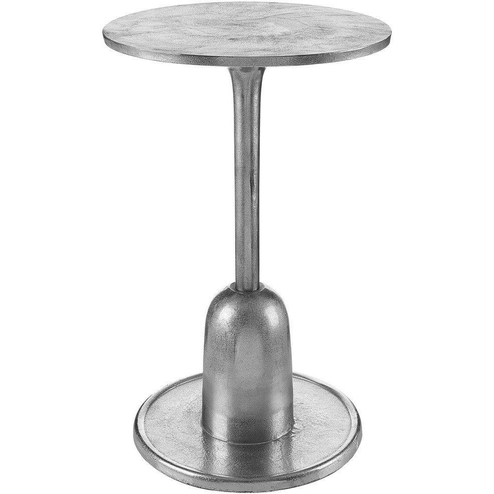 Silver - Interiors by Premier - Halle Side Table With Silver Finish - 1