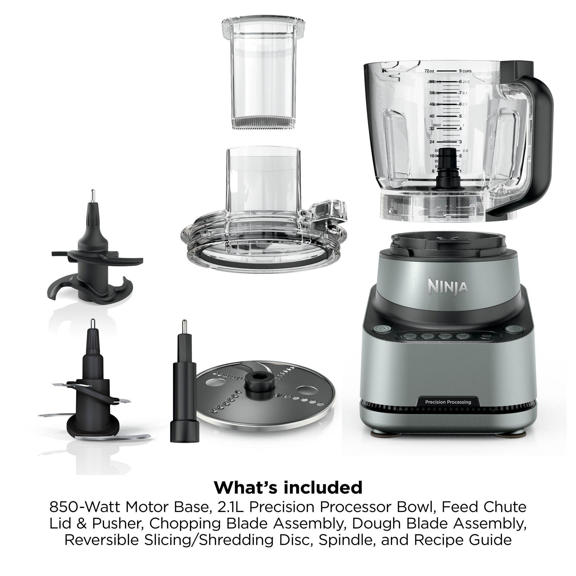 Grey - Ninja - PrecisionPro Food Processor BZ651UK Grey - 9