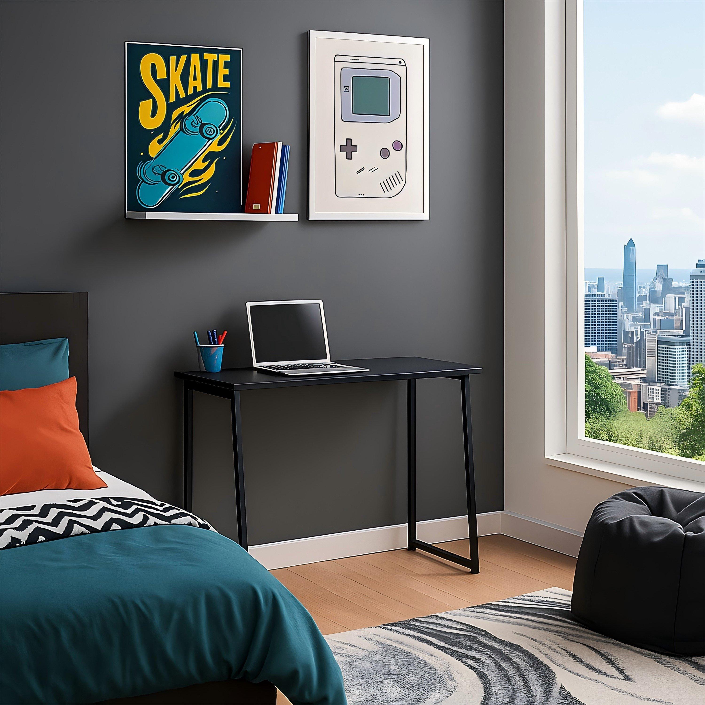 Black - Urban Meuble - Foldable Bedside Table - 1