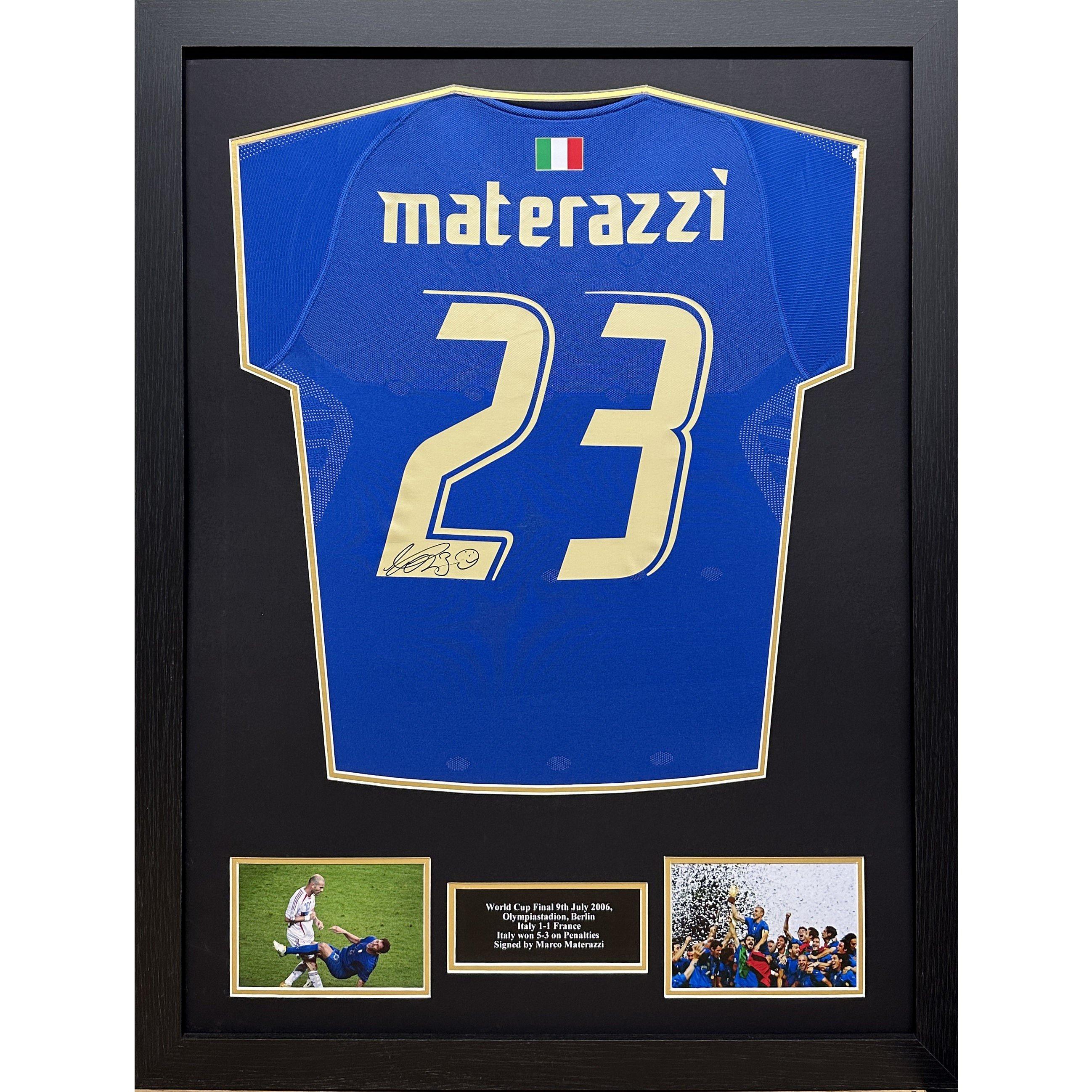 Blue - AllStarSignings Ltd - Marco Materazzi signed Italy shirt - 1