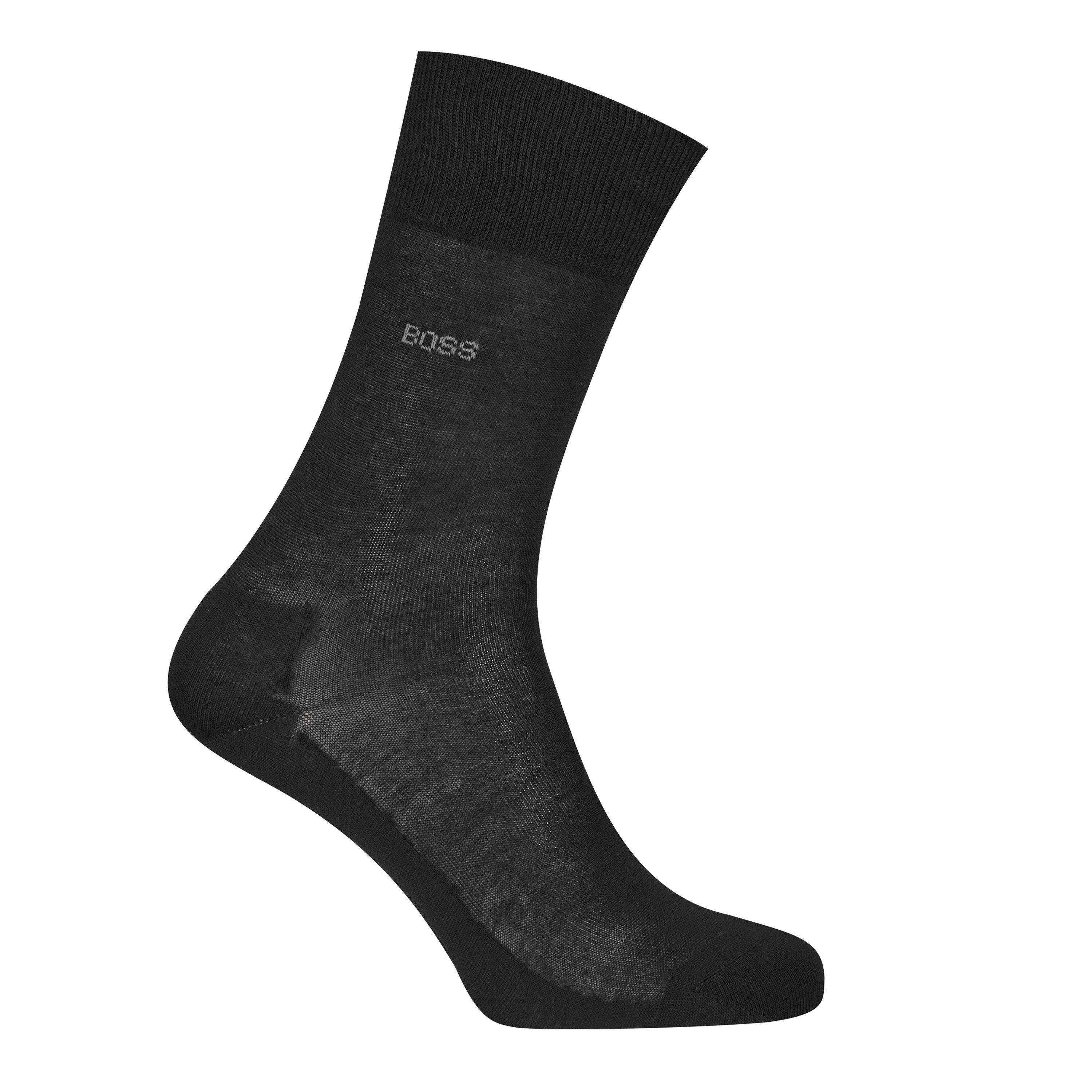 Black 001 - Boss - George Plain Socks - 2