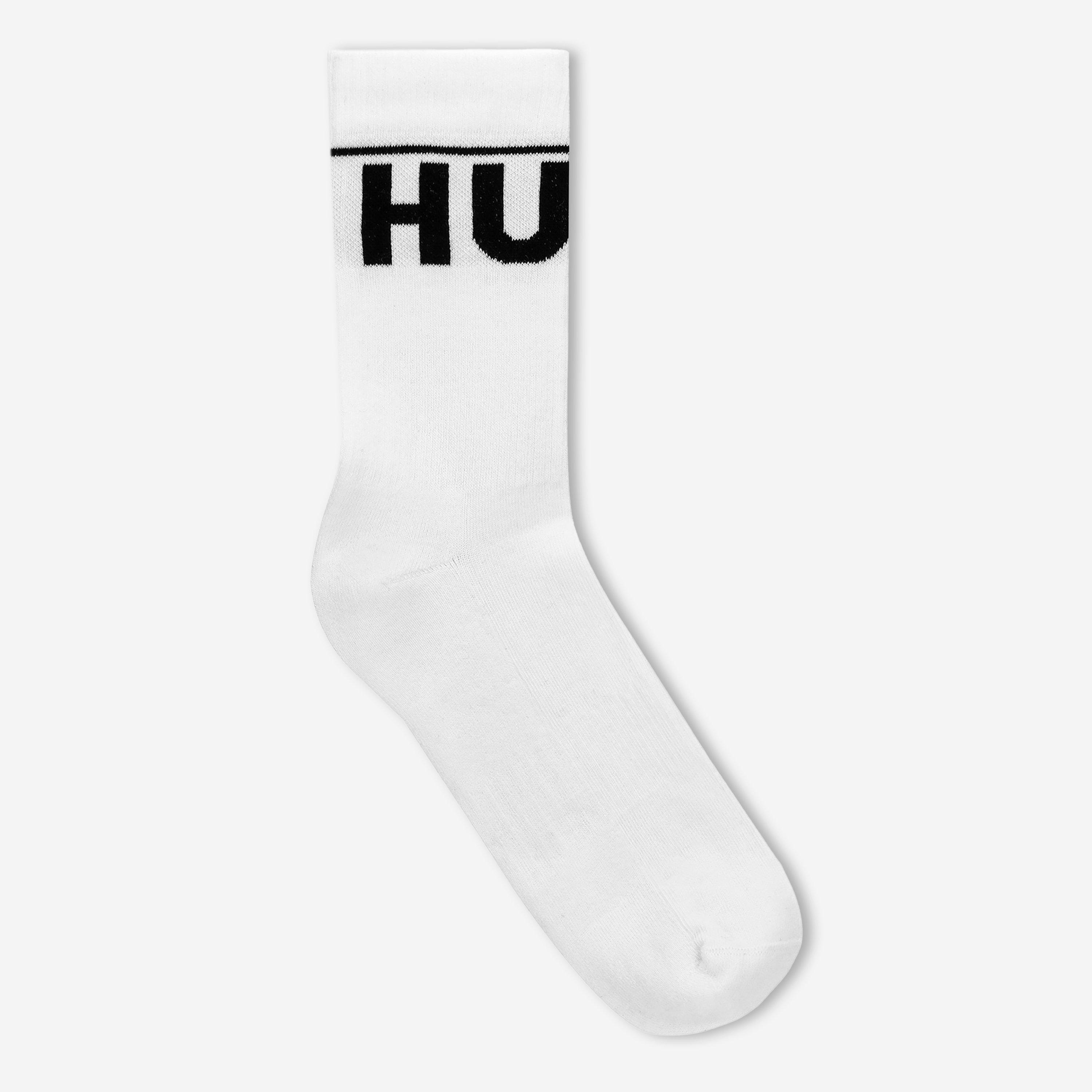 White 100 - Hugo - 2 Pack Iconic Crew Socks - 1