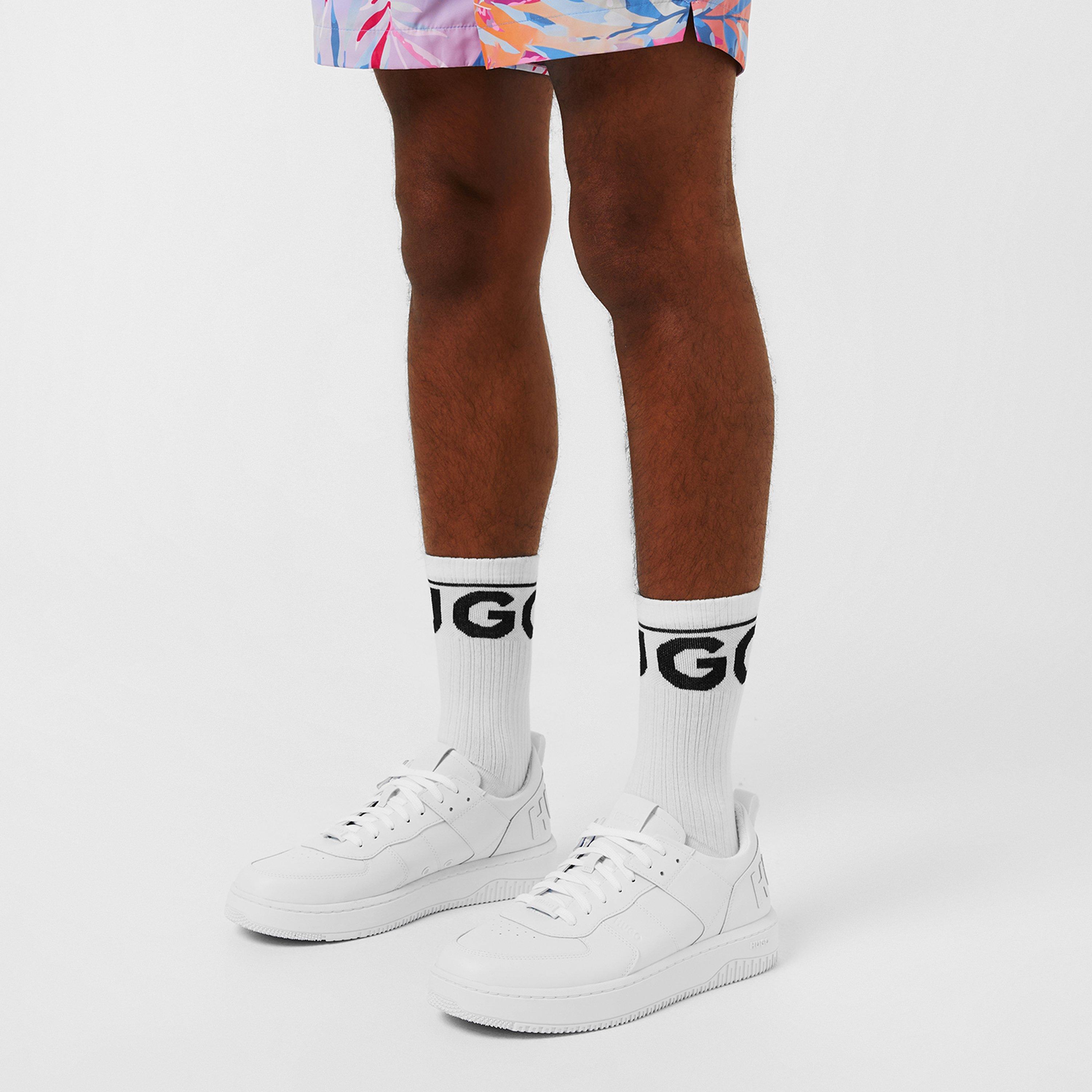 White 100 - Hugo - 2 Pack Iconic Crew Socks - 2