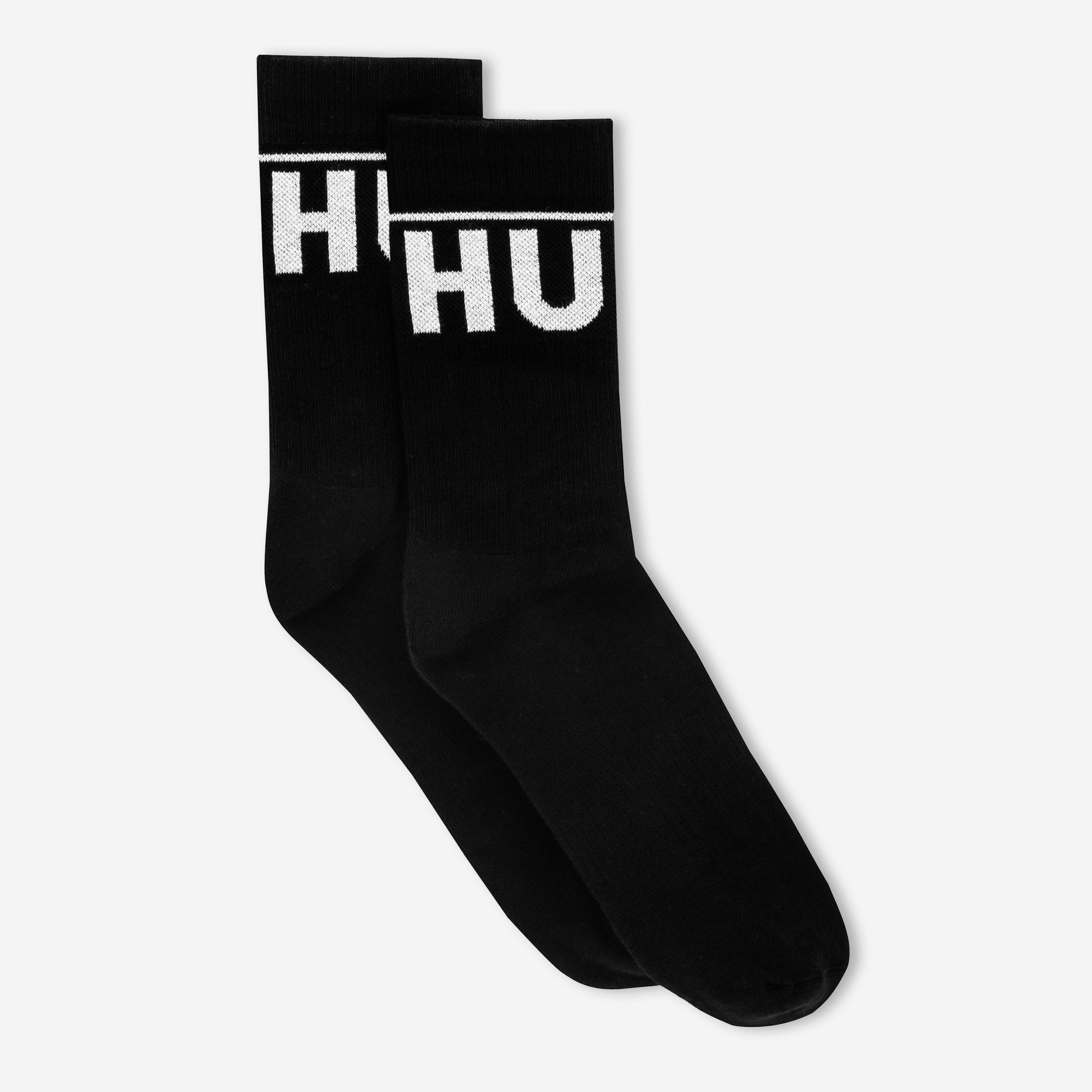 Black 001 - Hugo - 2 Pack Iconic Crew Socks - 3