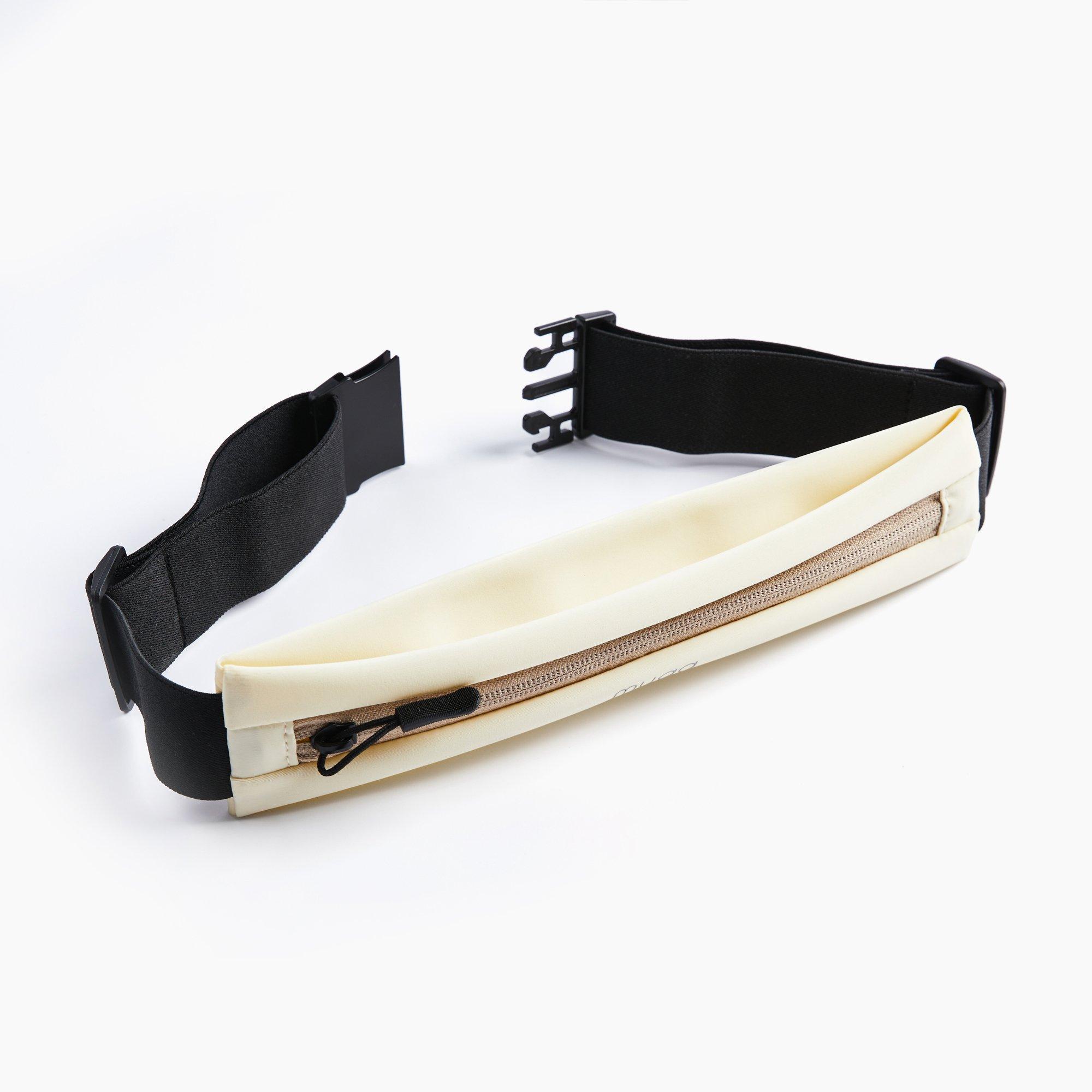 Cream - Myga - Myga Adjustable Running Belt Bag - 1