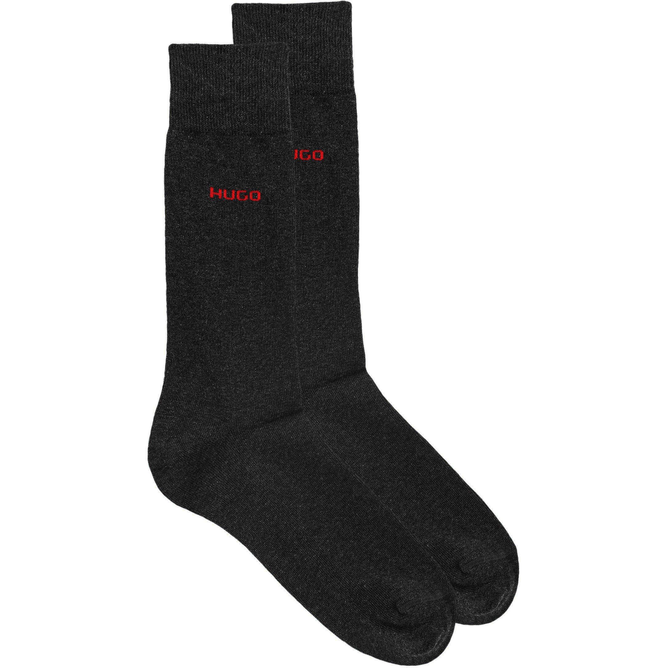 Hugo Men's Logo Crew Socks 2-Pack