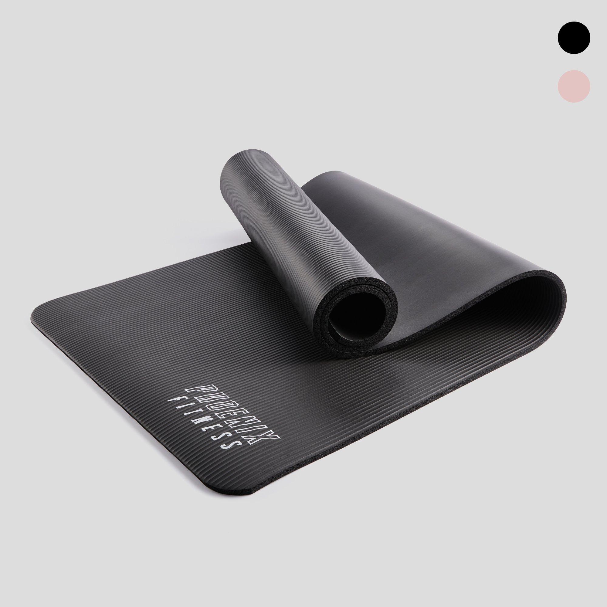 Black - Phoenix Fitness - Phoenix Fitness NBR Fitness Mat - 1