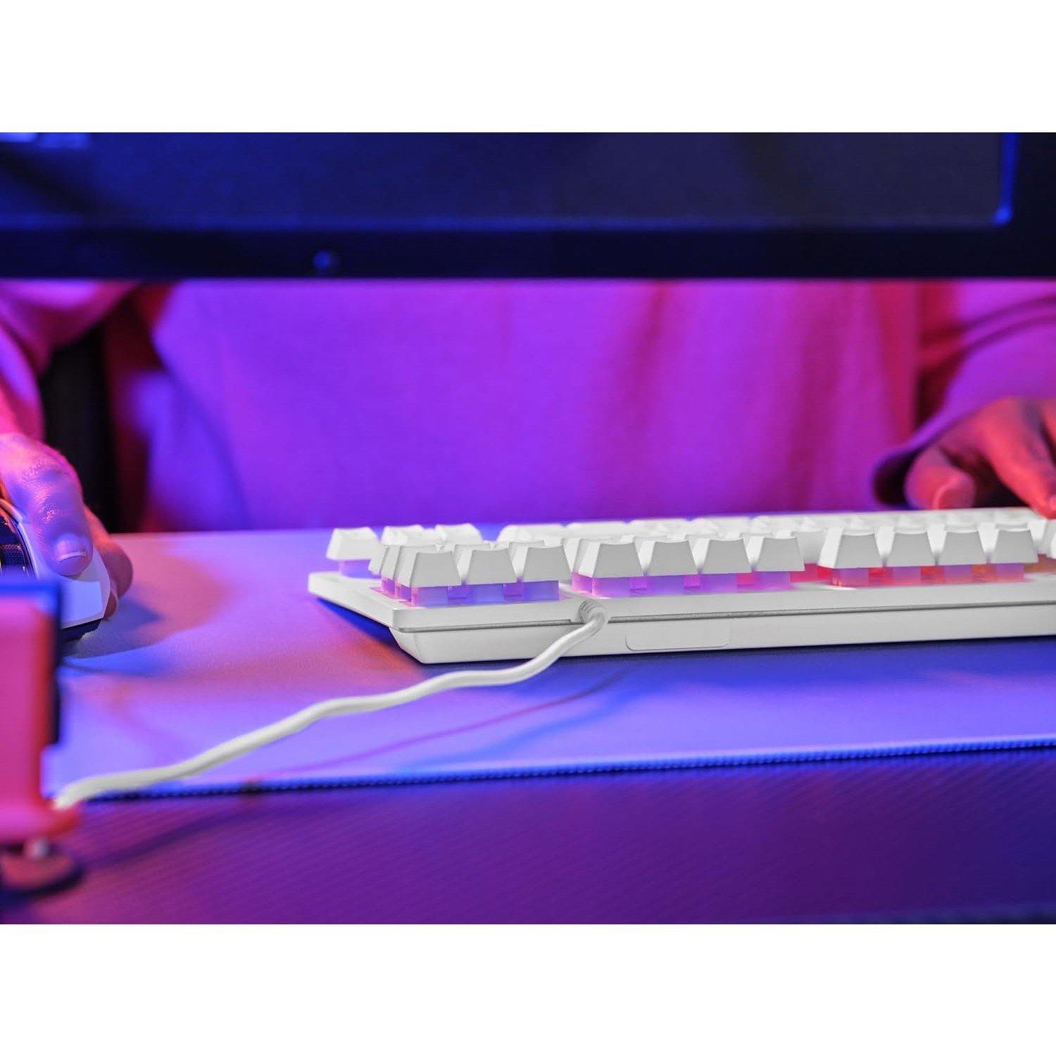 Wit - Trust - GXT 833W Thado TKL Illuminated RGB Gaming Keyboard - 6