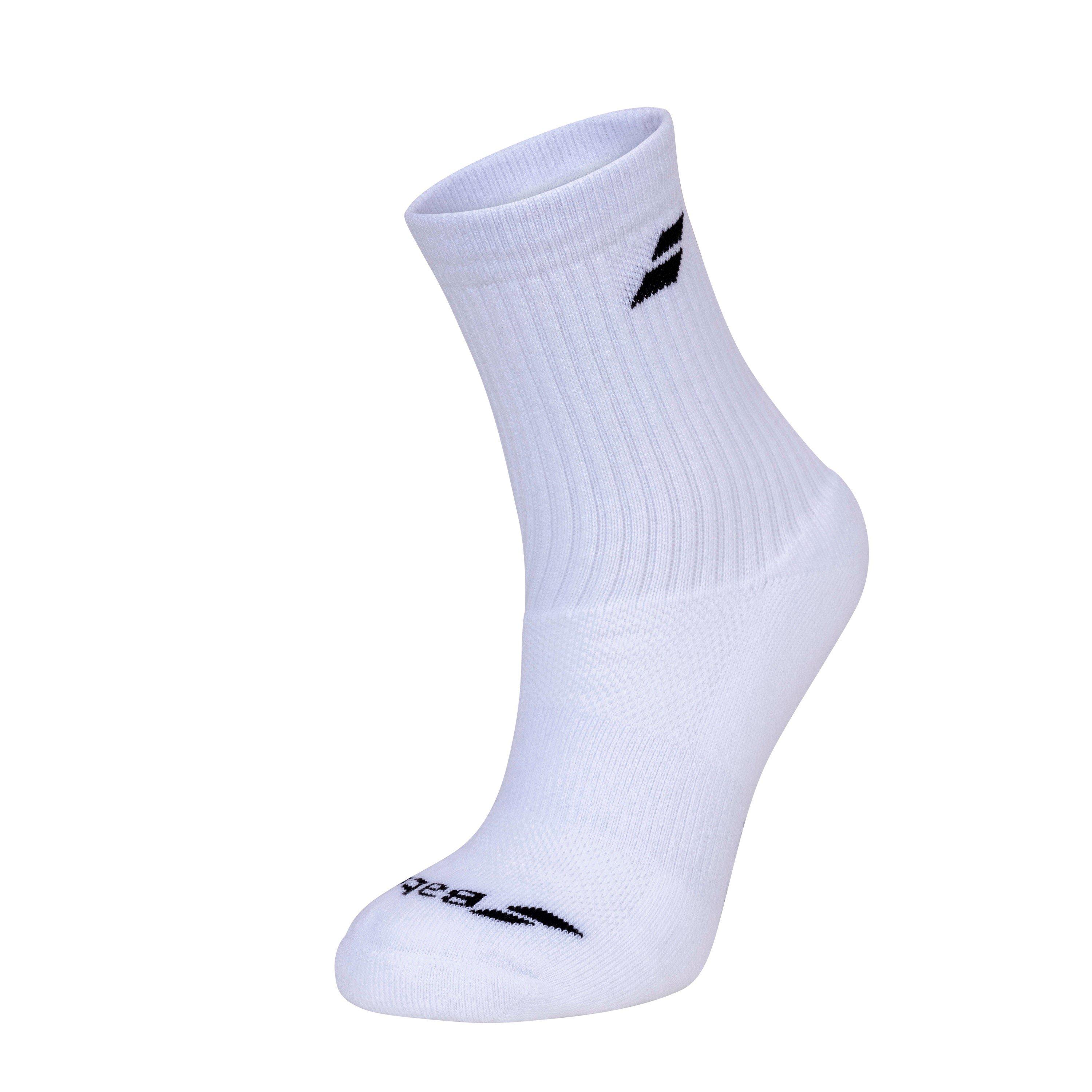 White - Babolat - Tennis Socks 3 Pack
