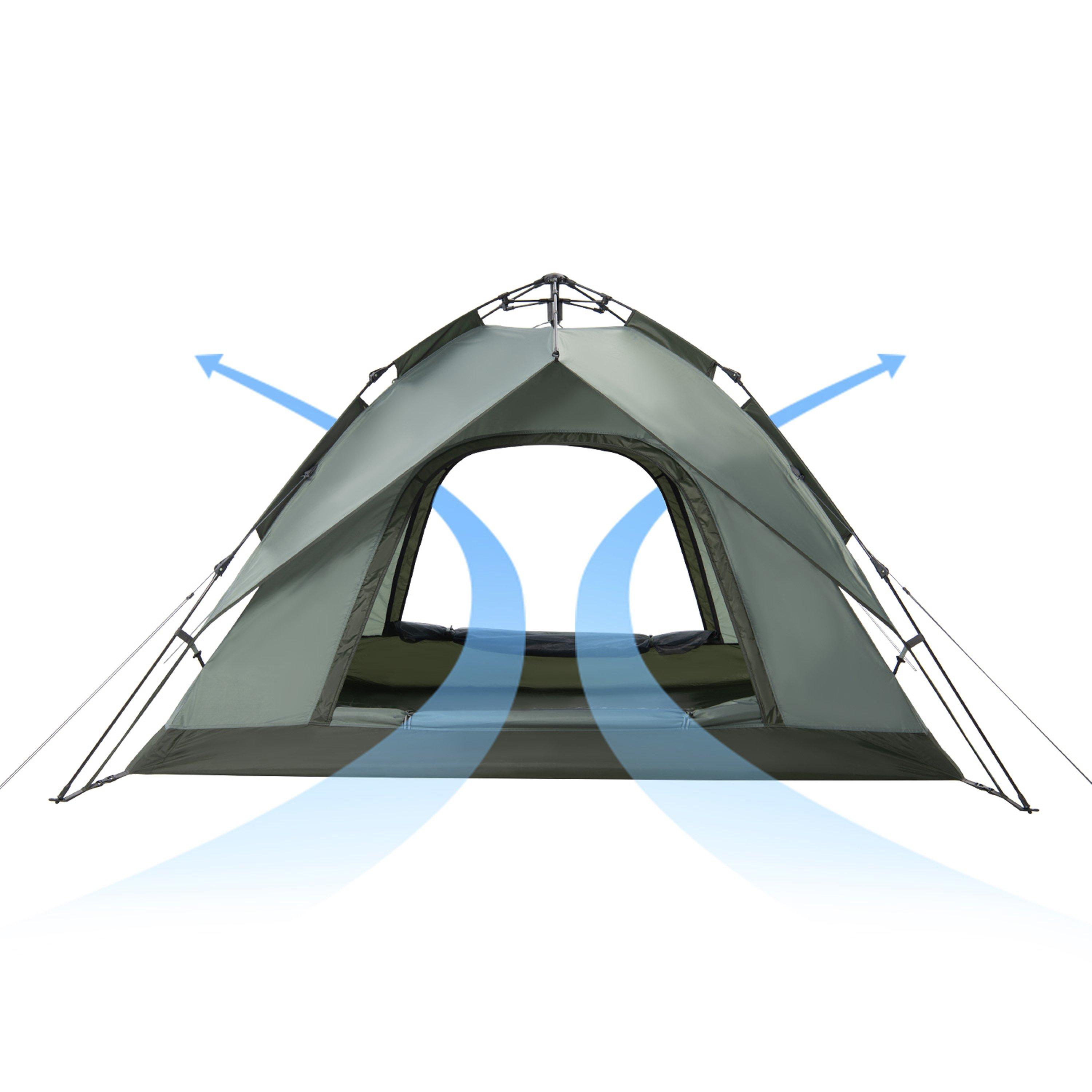 Forest Green - Naturehike - Automatic Tent for 3-4 People - 4