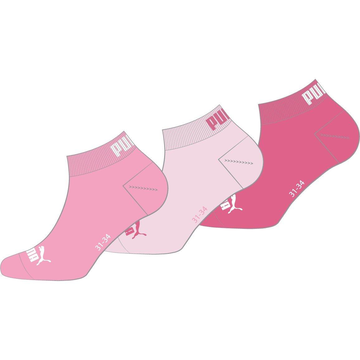 Puma  Kids Quarter Socks - Pink Combo - 9–11.5