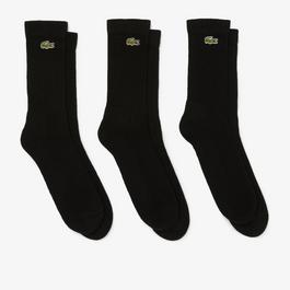 Lacoste Men's 3 Pack Crew Socks