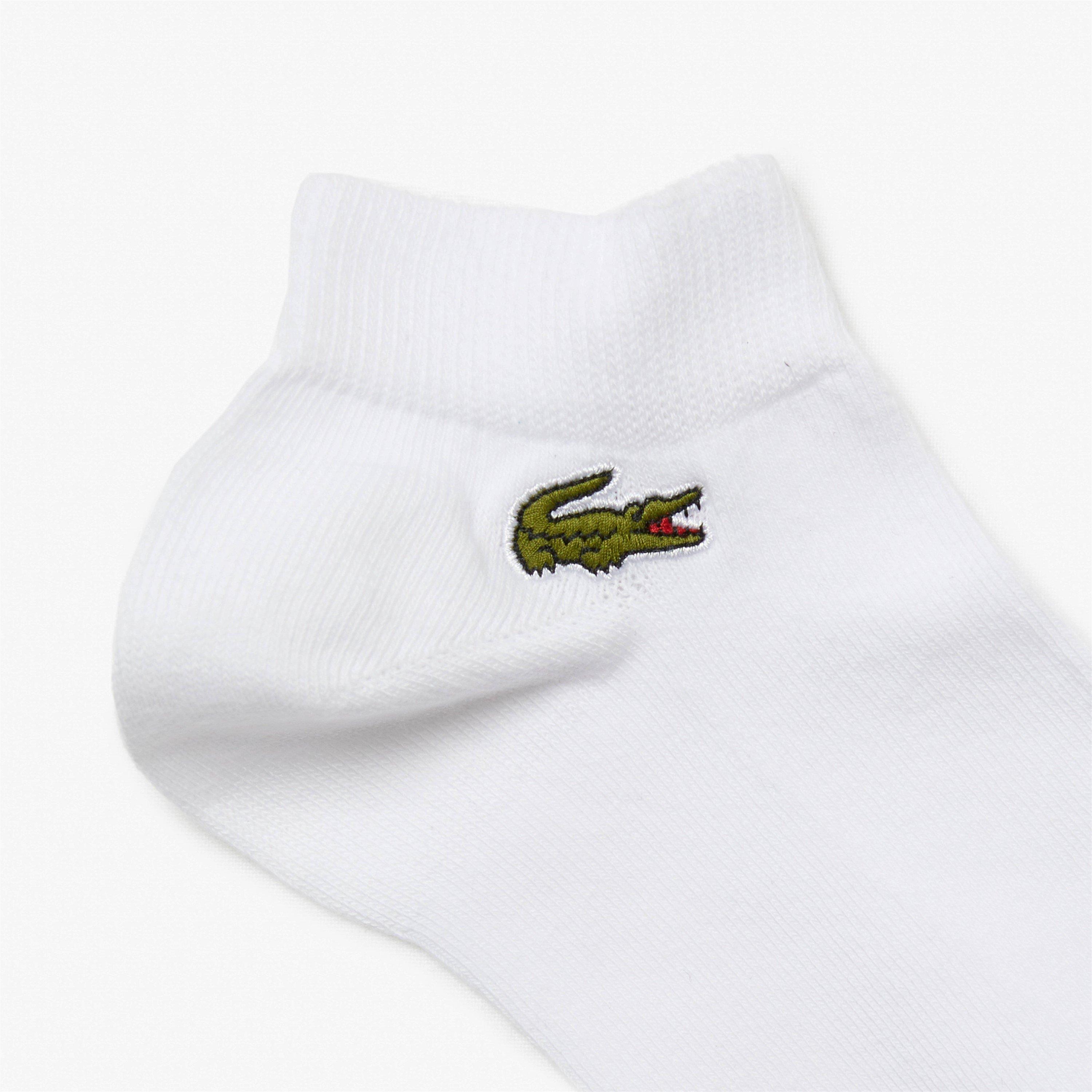 White 001 - Lacoste - Men's 3 Pack Trainer Socks - 2