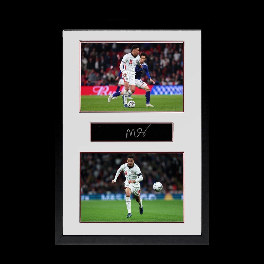 White - The Fan Cave - Morgan Rogers Signed England Plaque Iconic Frame - 1