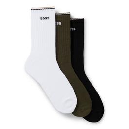 Boss 3 Pack of Logo Socks