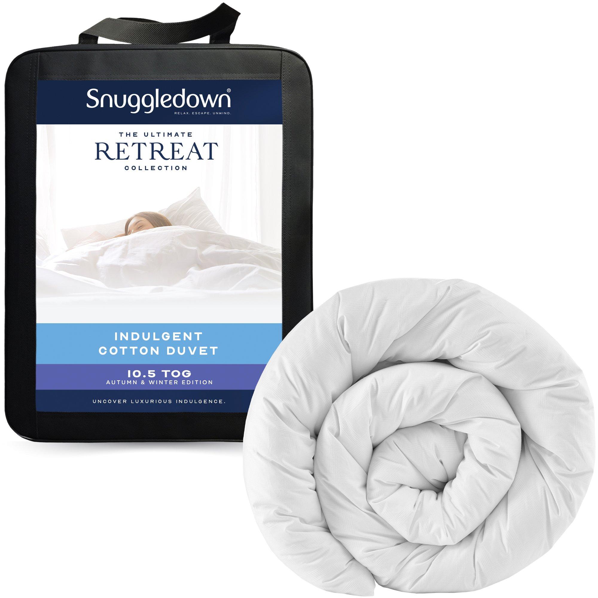 White - Snuggledown - Indulgent Cotton 10.5 Tog Duvet - 10
