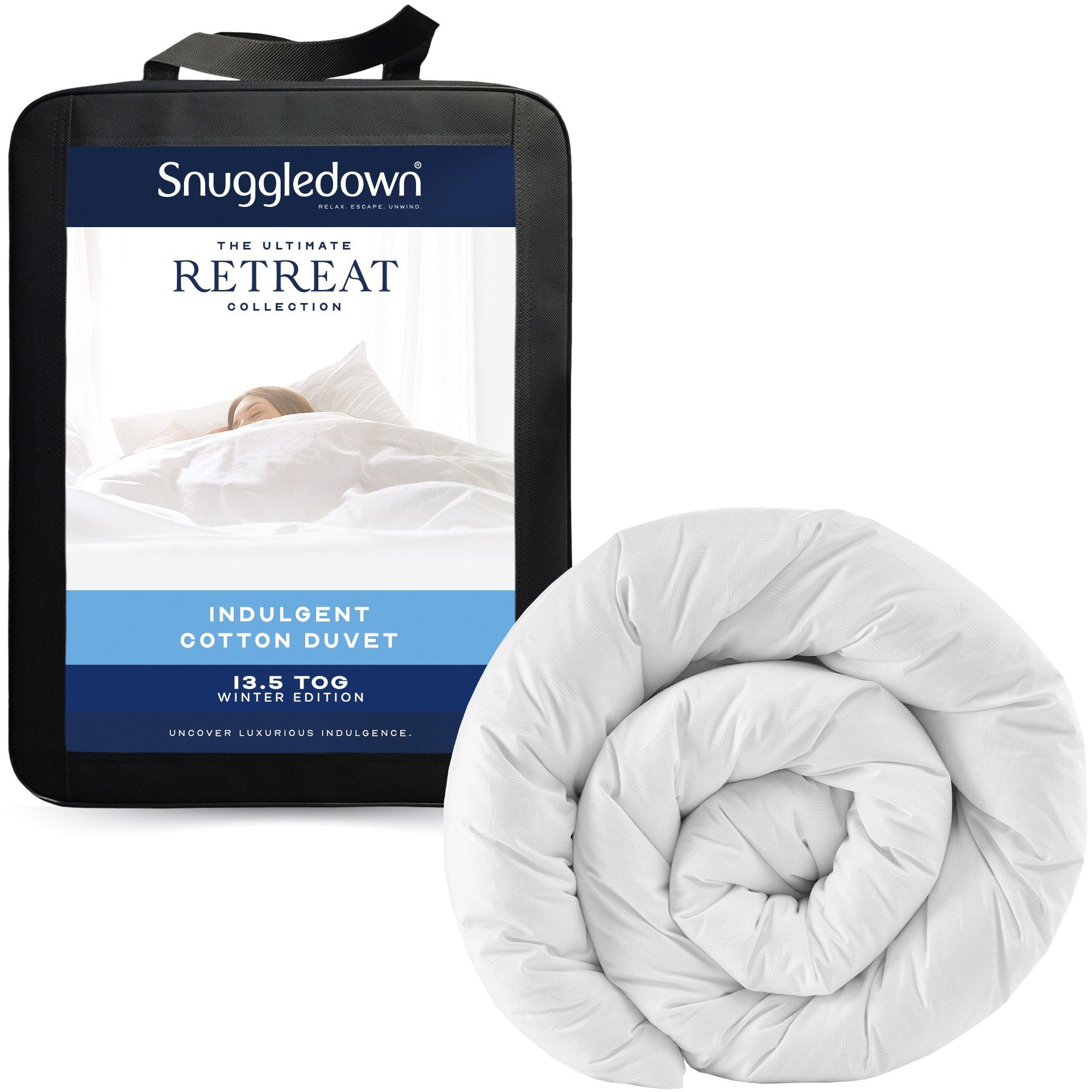 White - Snuggledown - Indulgent Cotton 13.5 Tog Duvet - 10
