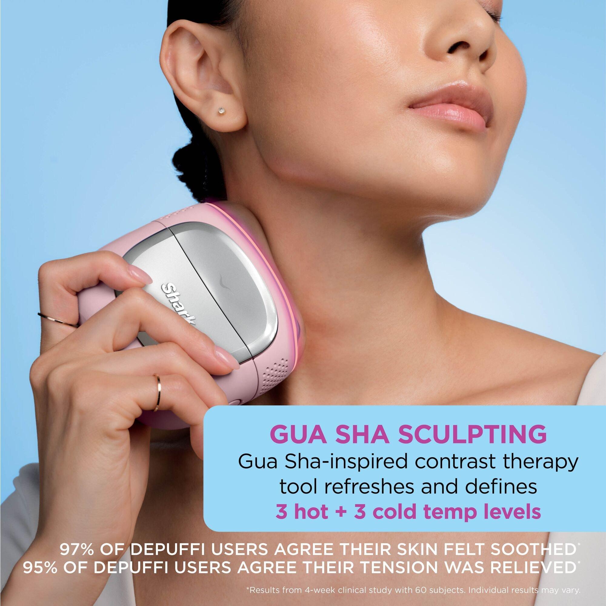Peony Pink - Shark - DePuffi Contrast Therapy Sculpting Tool FH220UKPK - 3