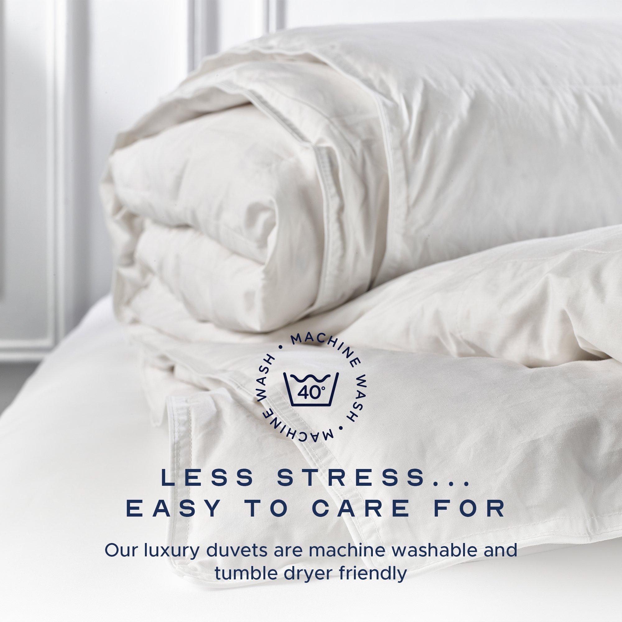 White - Snuggledown - Goose Feather & Down 10.5 Tog Duvet - 6