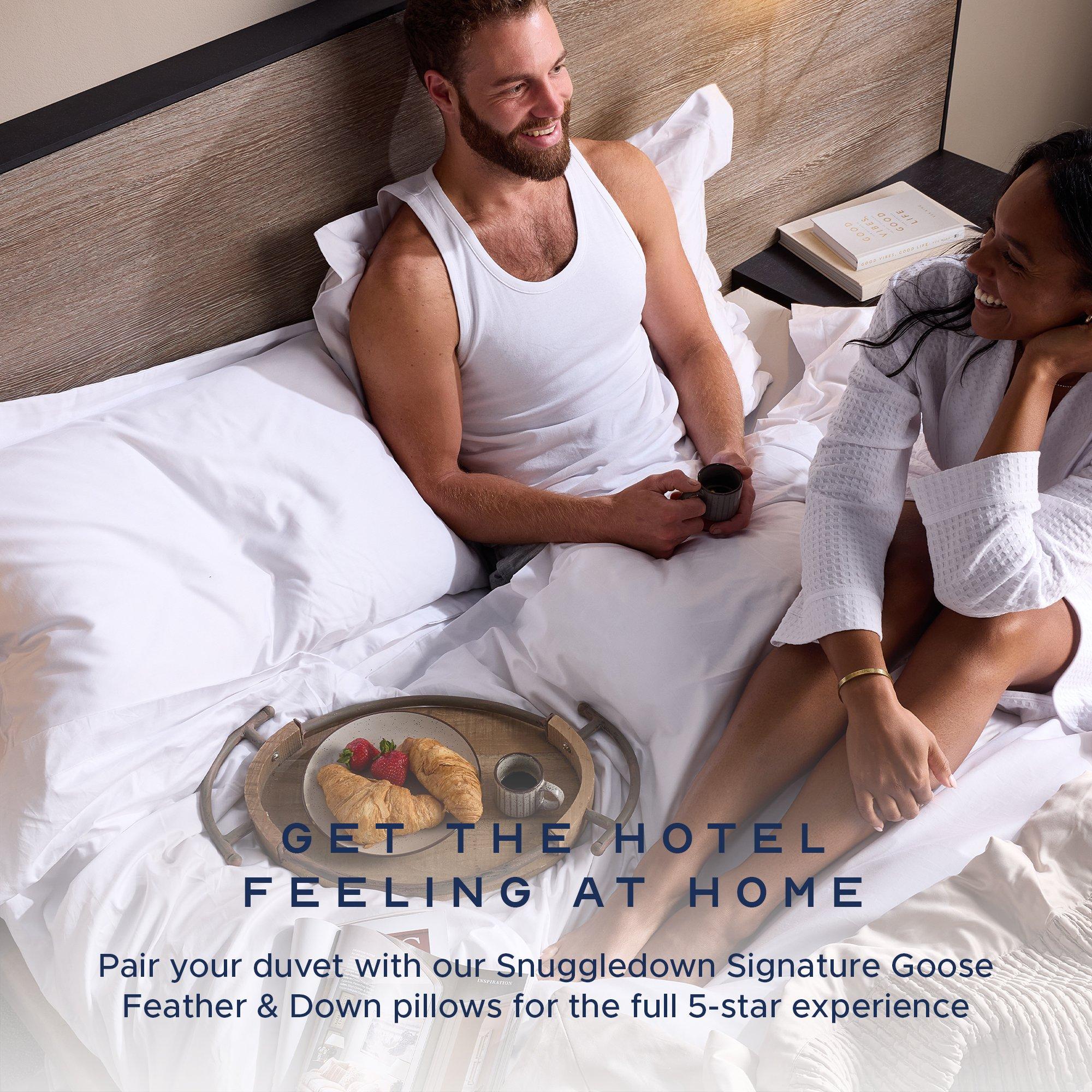 White - Snuggledown - Goose Feather & Down 10.5 Tog Duvet - 7