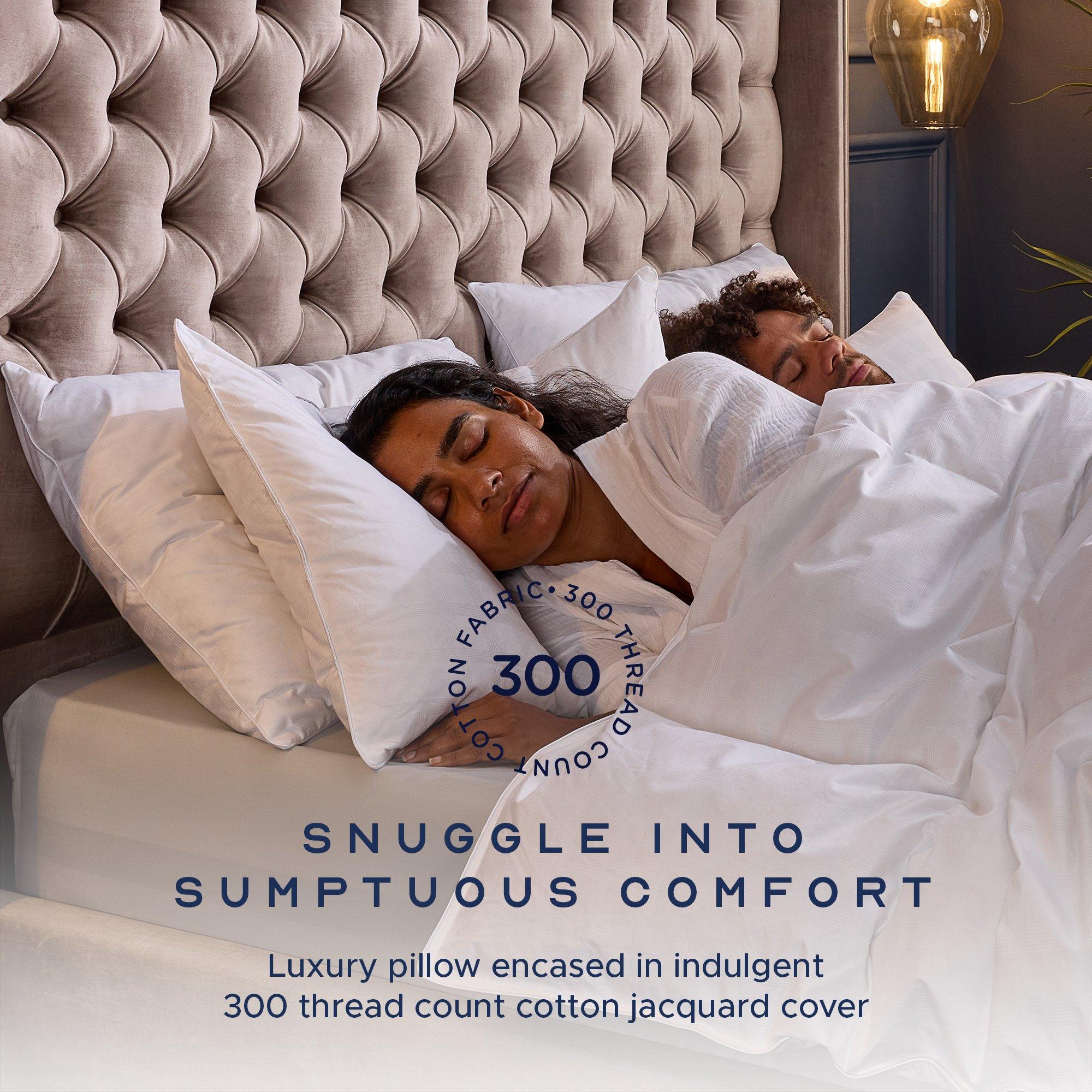 White - Snuggledown - Hungarian Goose Down Soft Pillow - 3