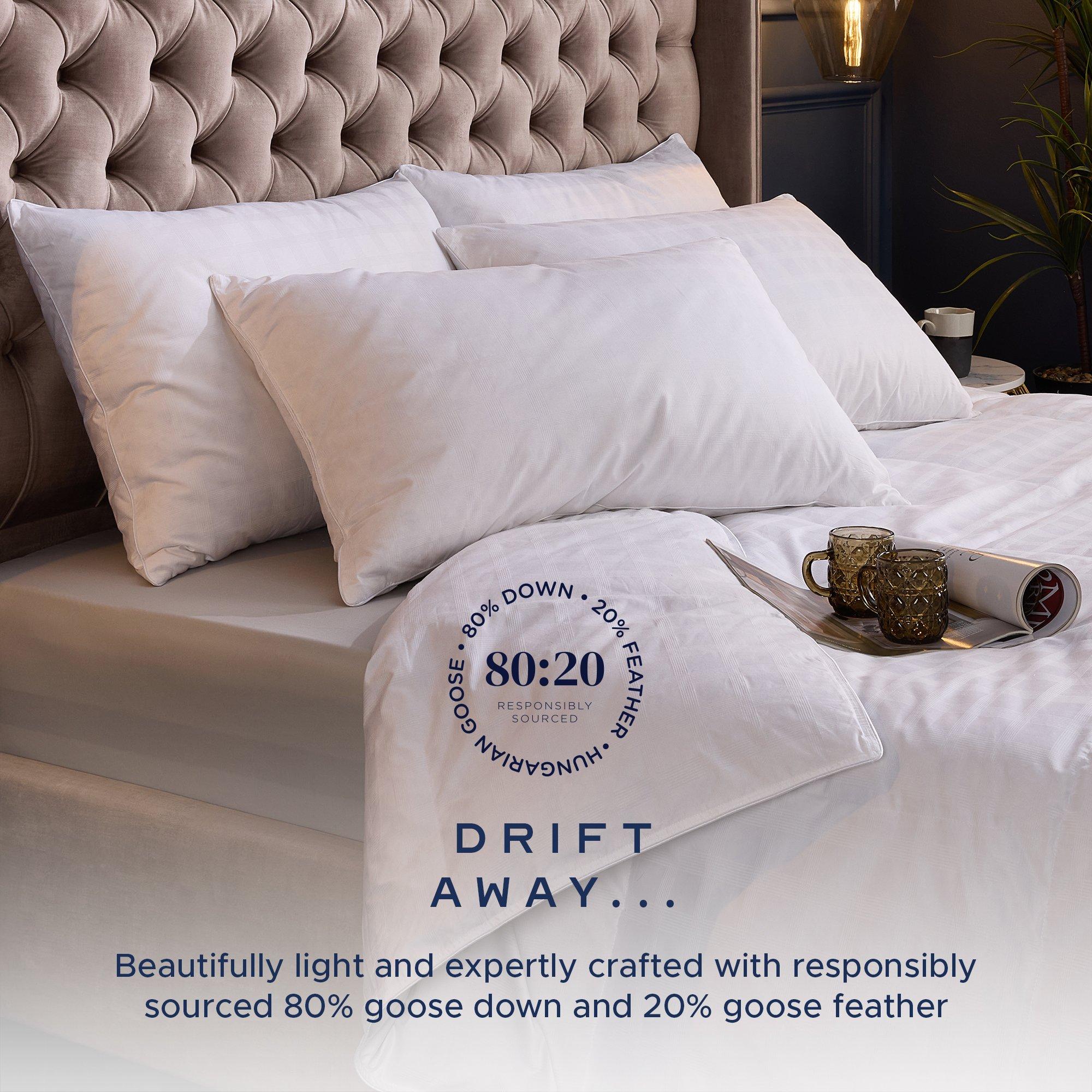 White - Snuggledown - Hungarian Goose Down Soft Pillow - 5