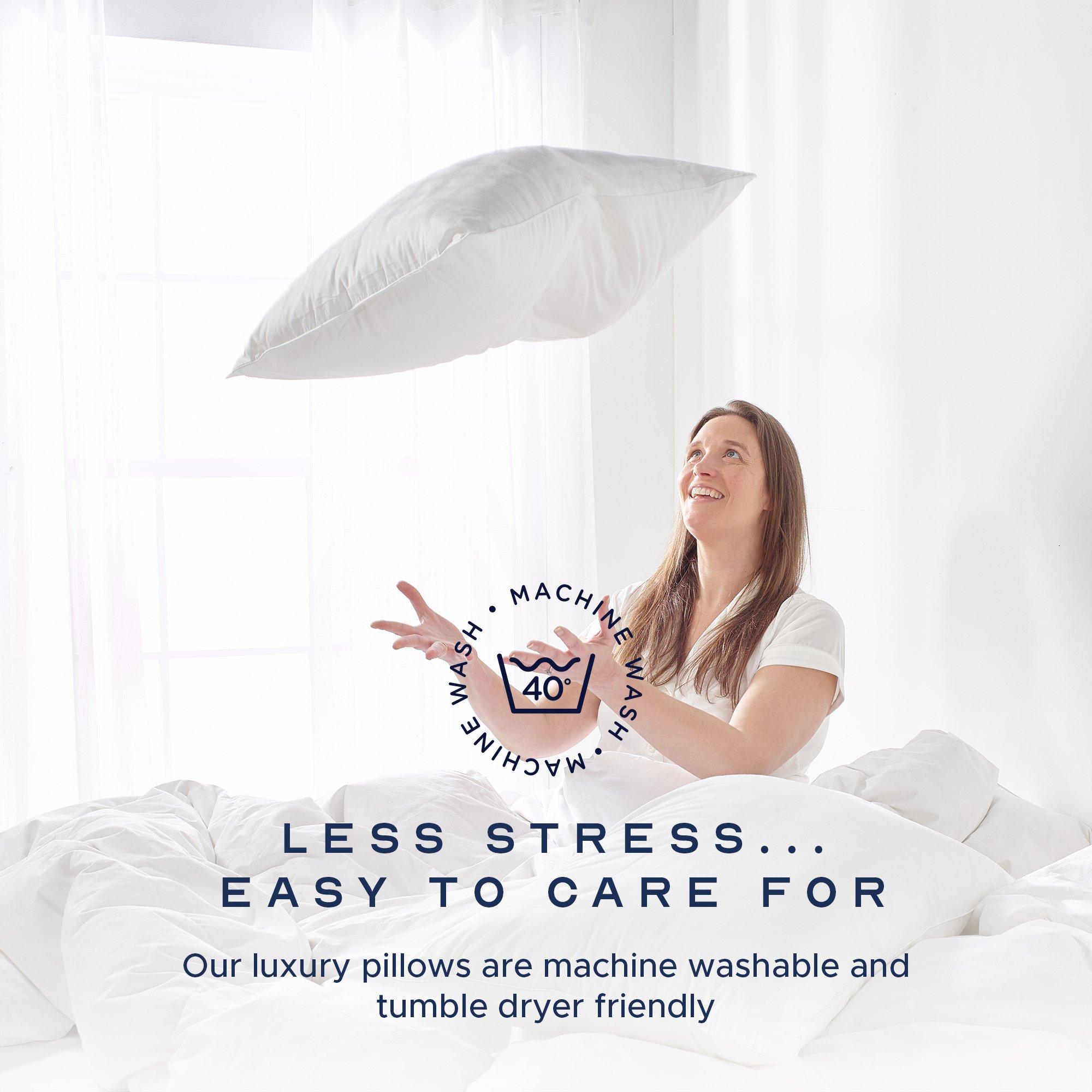 White - Snuggledown - Hungarian Goose Down Soft Pillow - 8