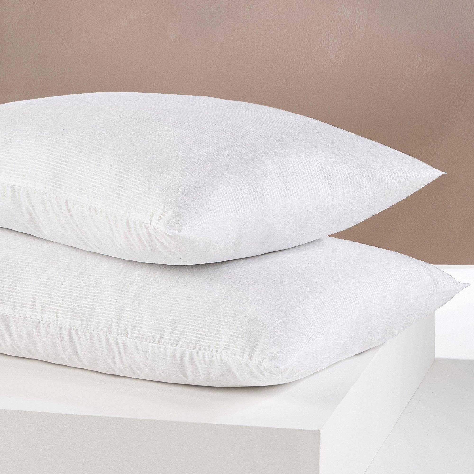White - Snuggledown - Scandinavian Hollowfibre Medium Support Pillow - 8