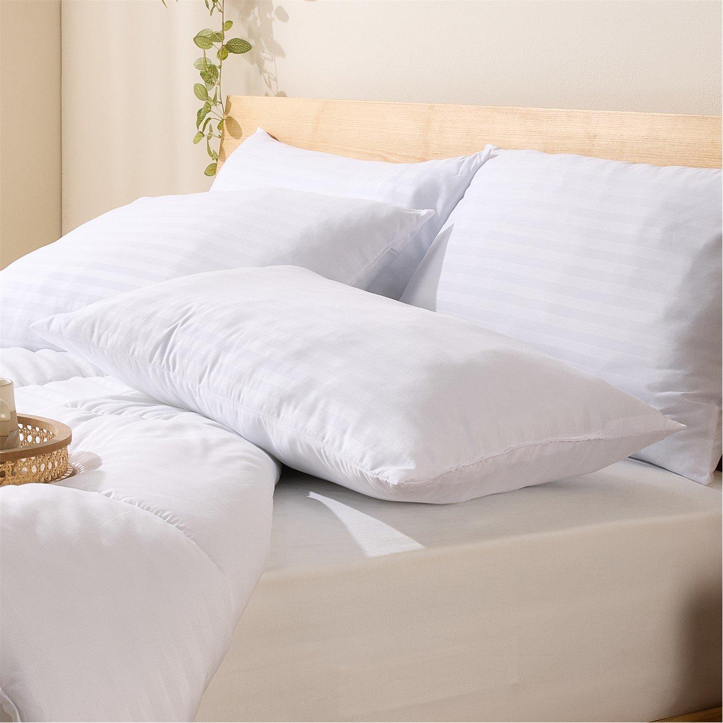 White - Snuggledown - Scandinavian Hollowfibre Medium Support Pillow - 10